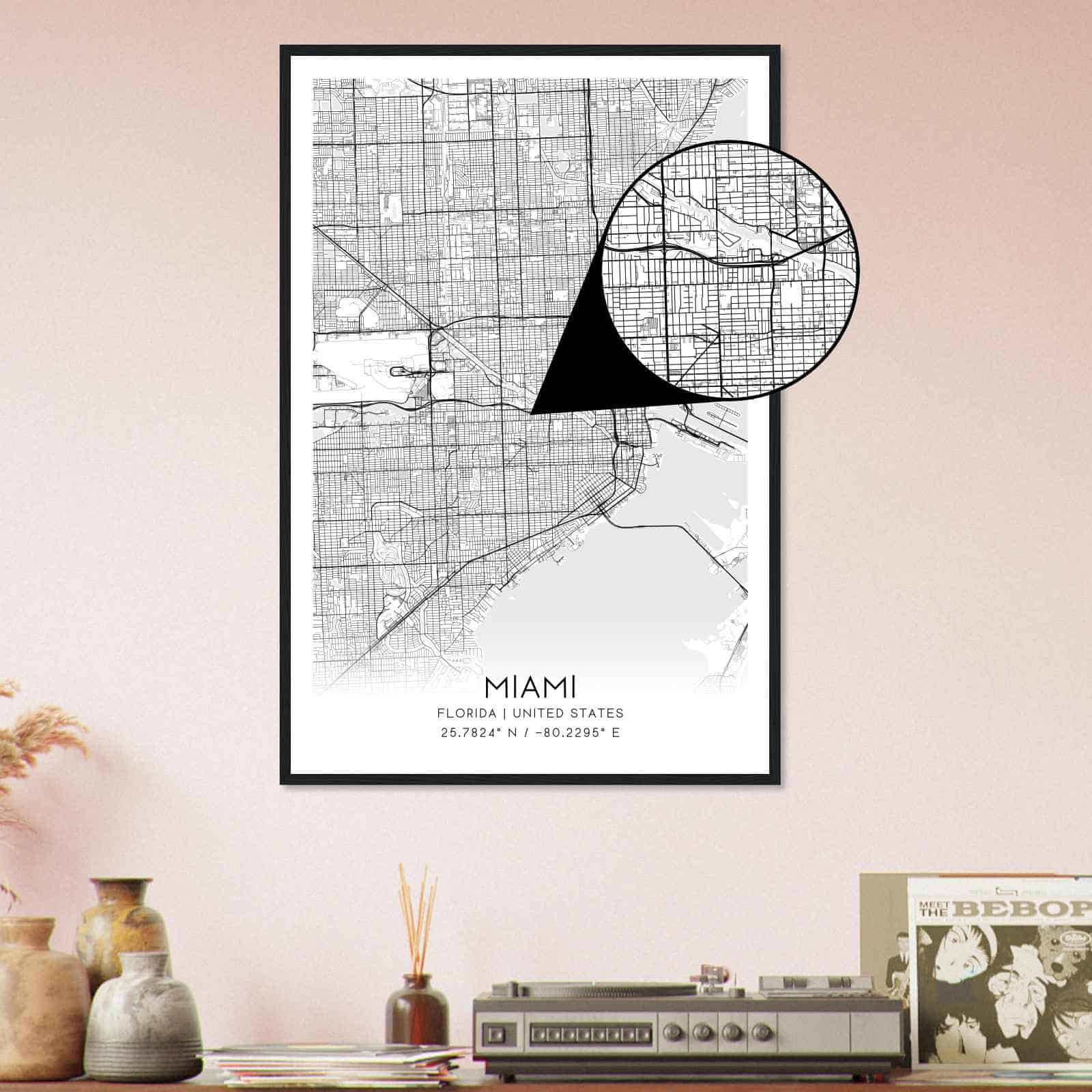 Deerfield Kansas Map Poster, Modern Home Decor Wall Art Print (Copy)