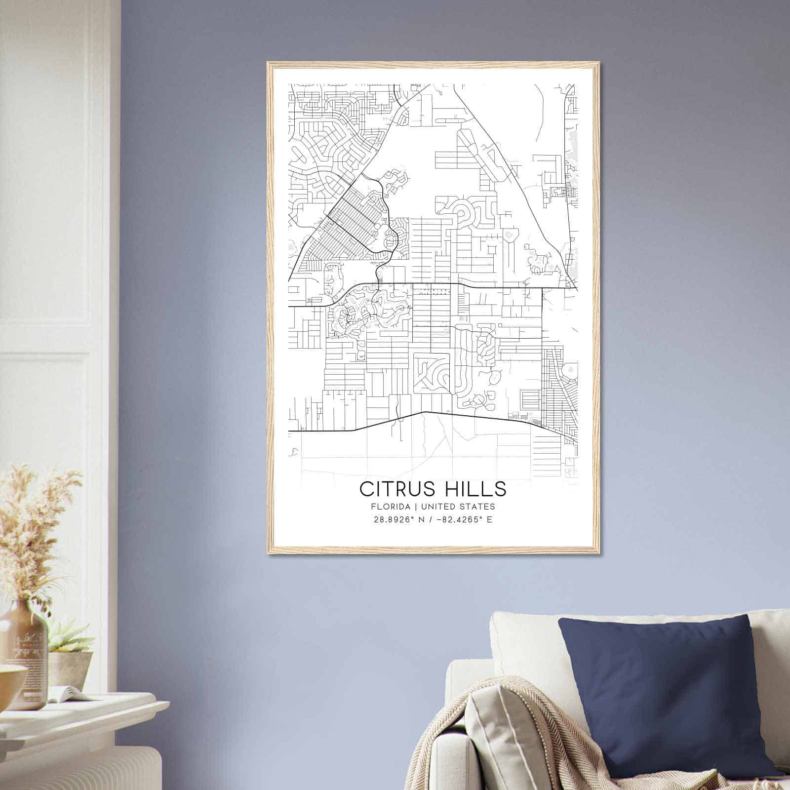 Citrus Hills Florida Map Poster - C3a952677336e019fd527f40387ea3cb 