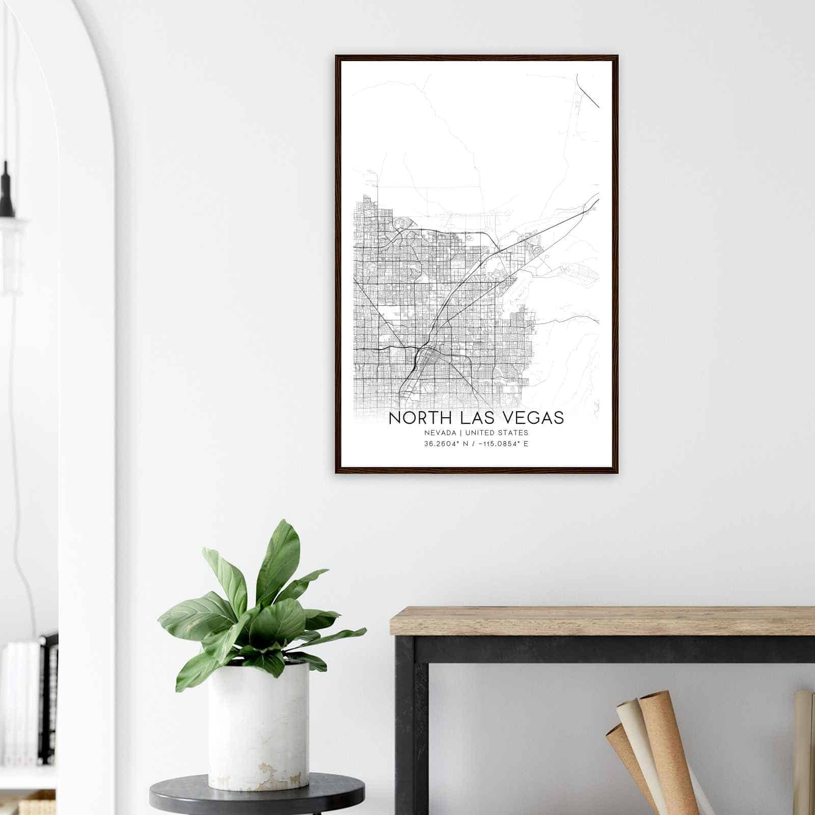 Deerfield Kansas Map Poster, Modern Home Decor Wall Art Print (Copy)