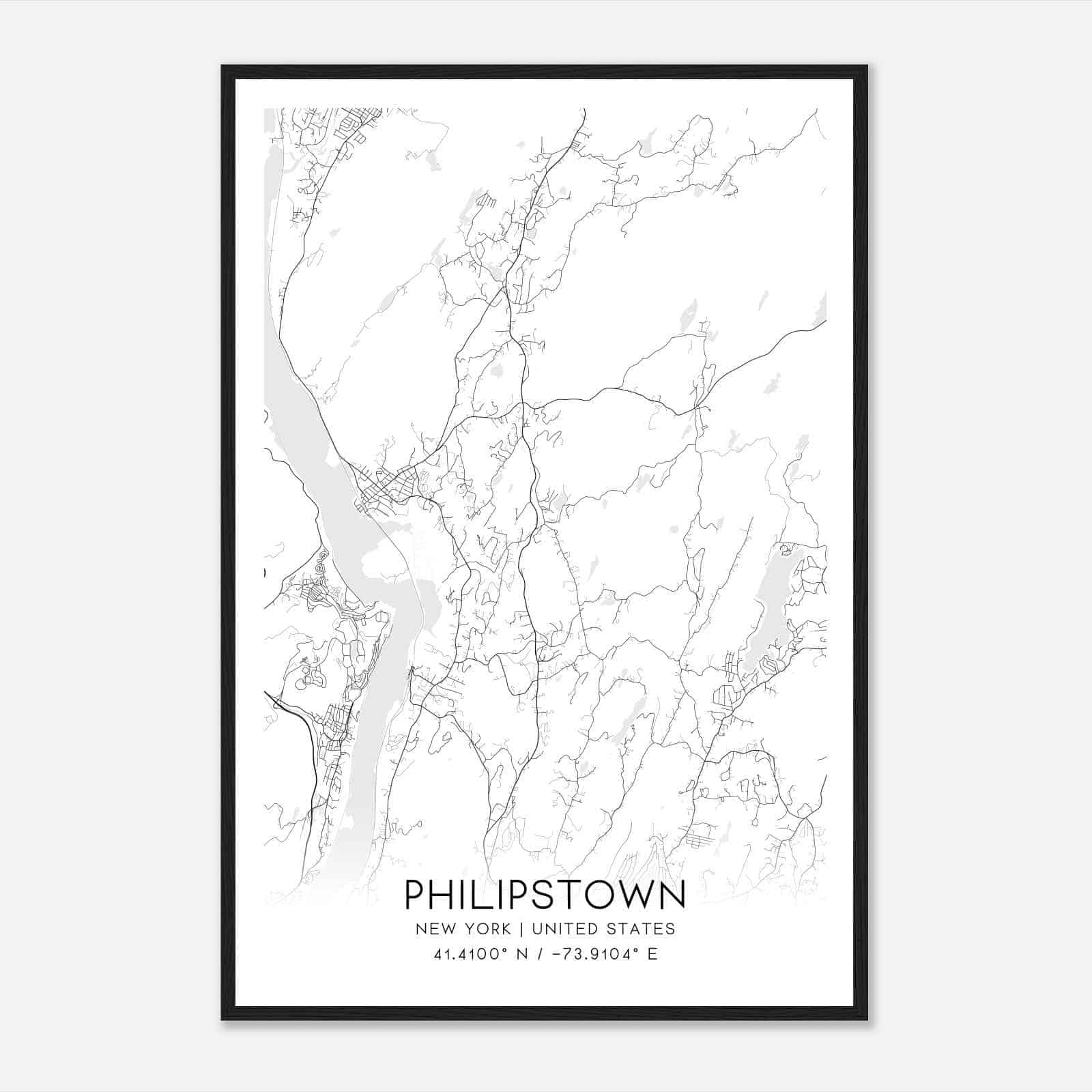 Philipstown New York Map Poster, Modern Home Decor Wall Art Print Philipstown New York Map Poster, Modern Home Decor Wall Art Print