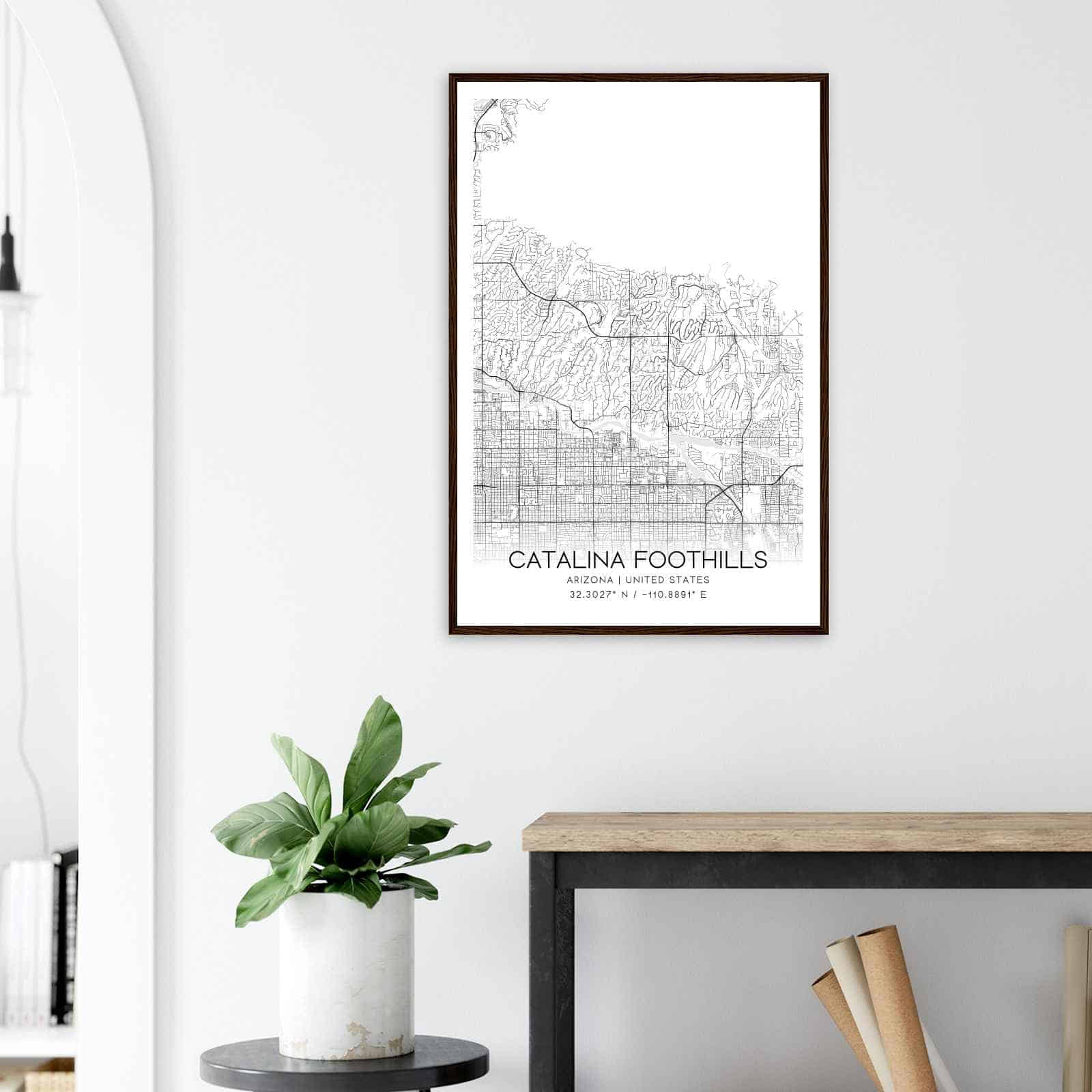 Deerfield Kansas Map Poster, Modern Home Decor Wall Art Print (Copy)