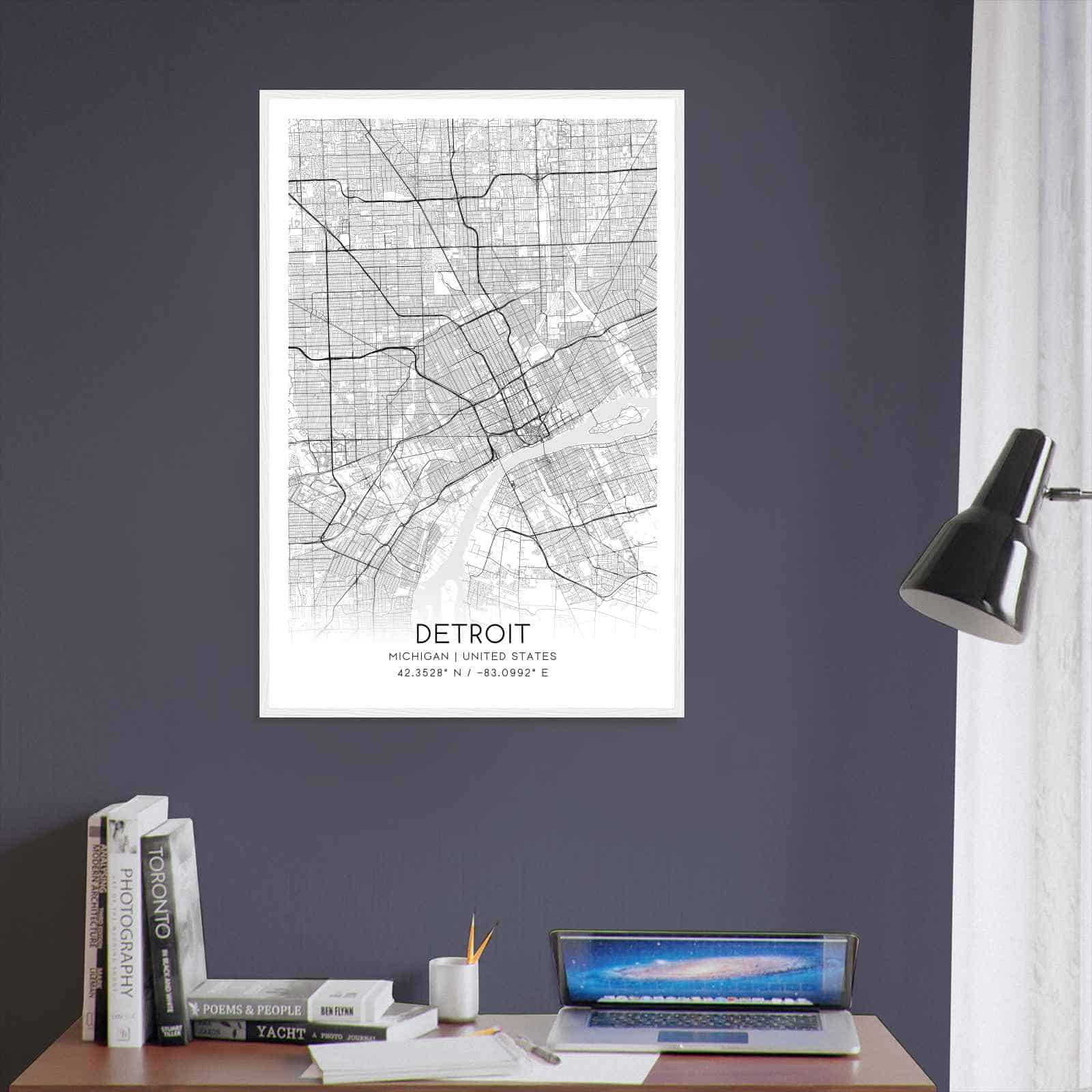 Deerfield Kansas Map Poster, Modern Home Decor Wall Art Print (Copy)
