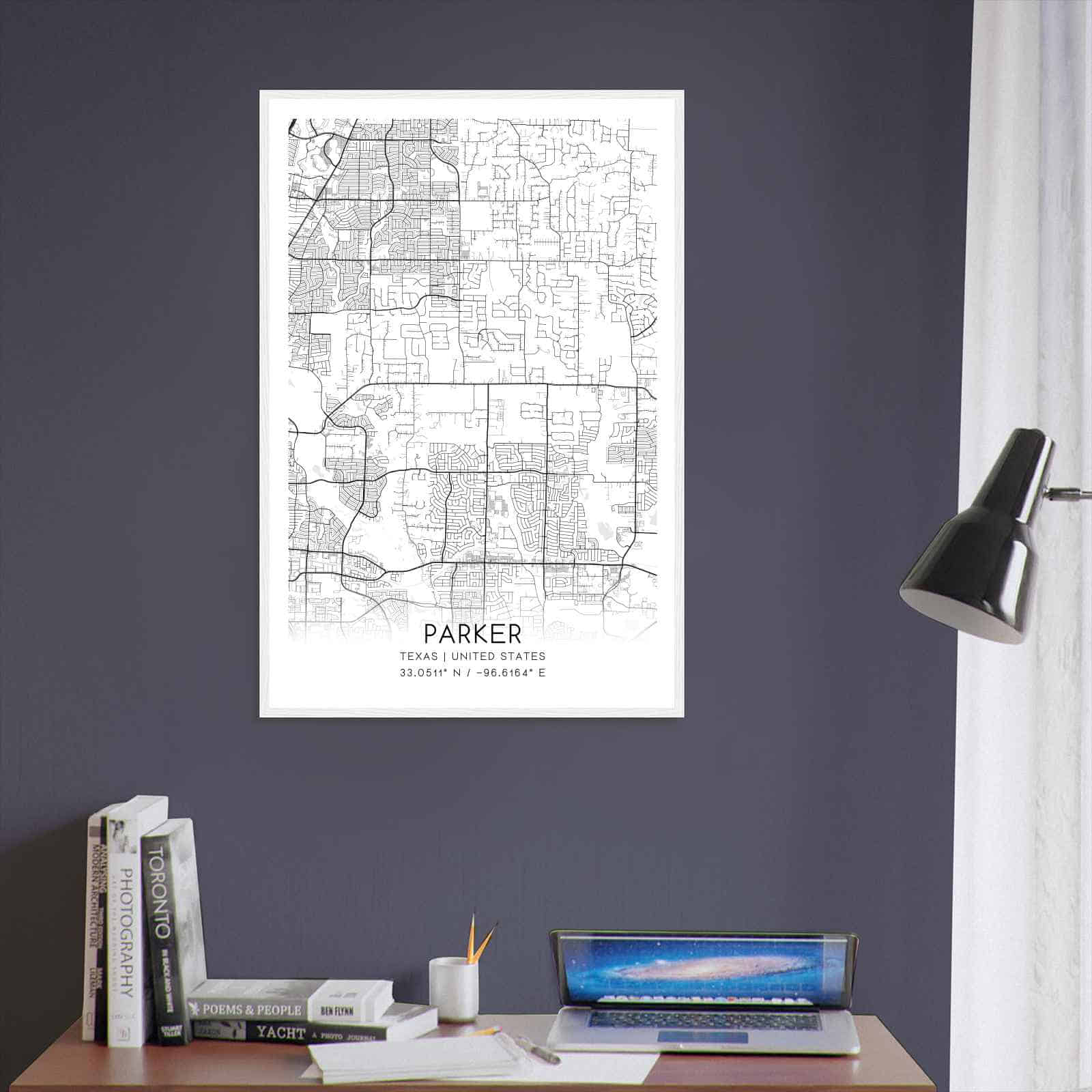 Deerfield Kansas Map Poster, Modern Home Decor Wall Art Print (Copy)