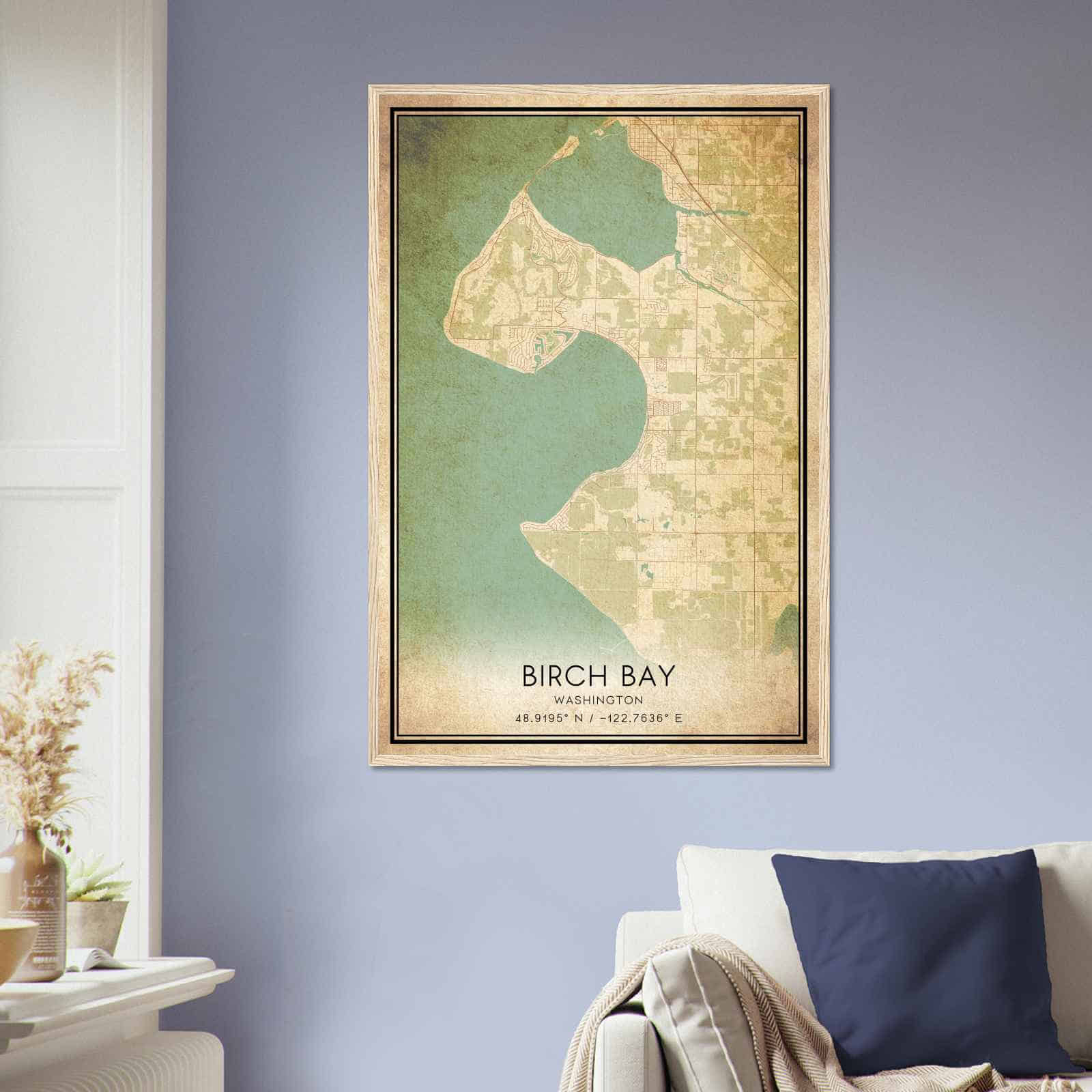 Deerfield Kansas Map Poster, Modern Home Decor Wall Art Print (Copy)