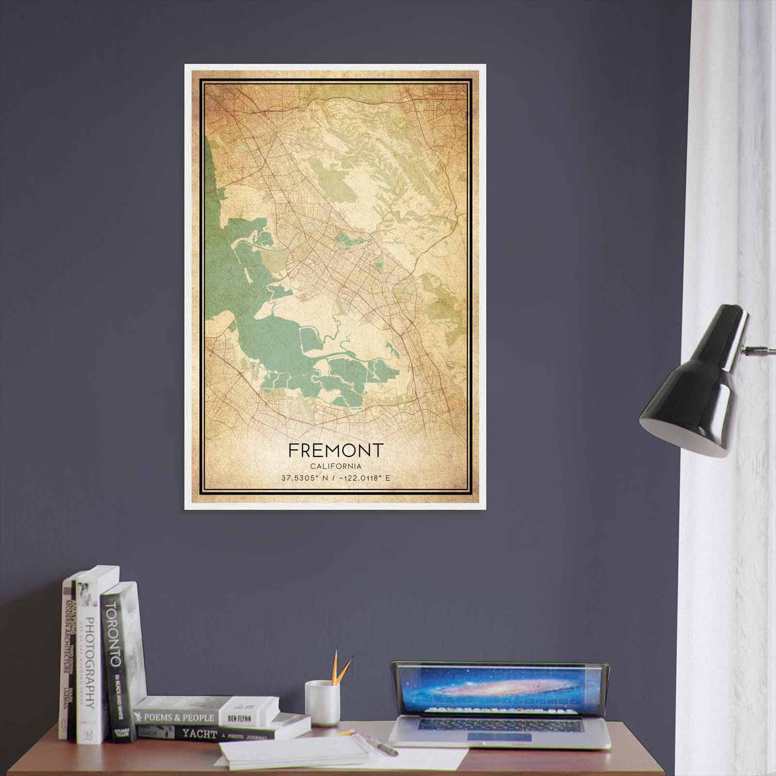 Deerfield Kansas Map Poster, Modern Home Decor Wall Art Print (Copy)