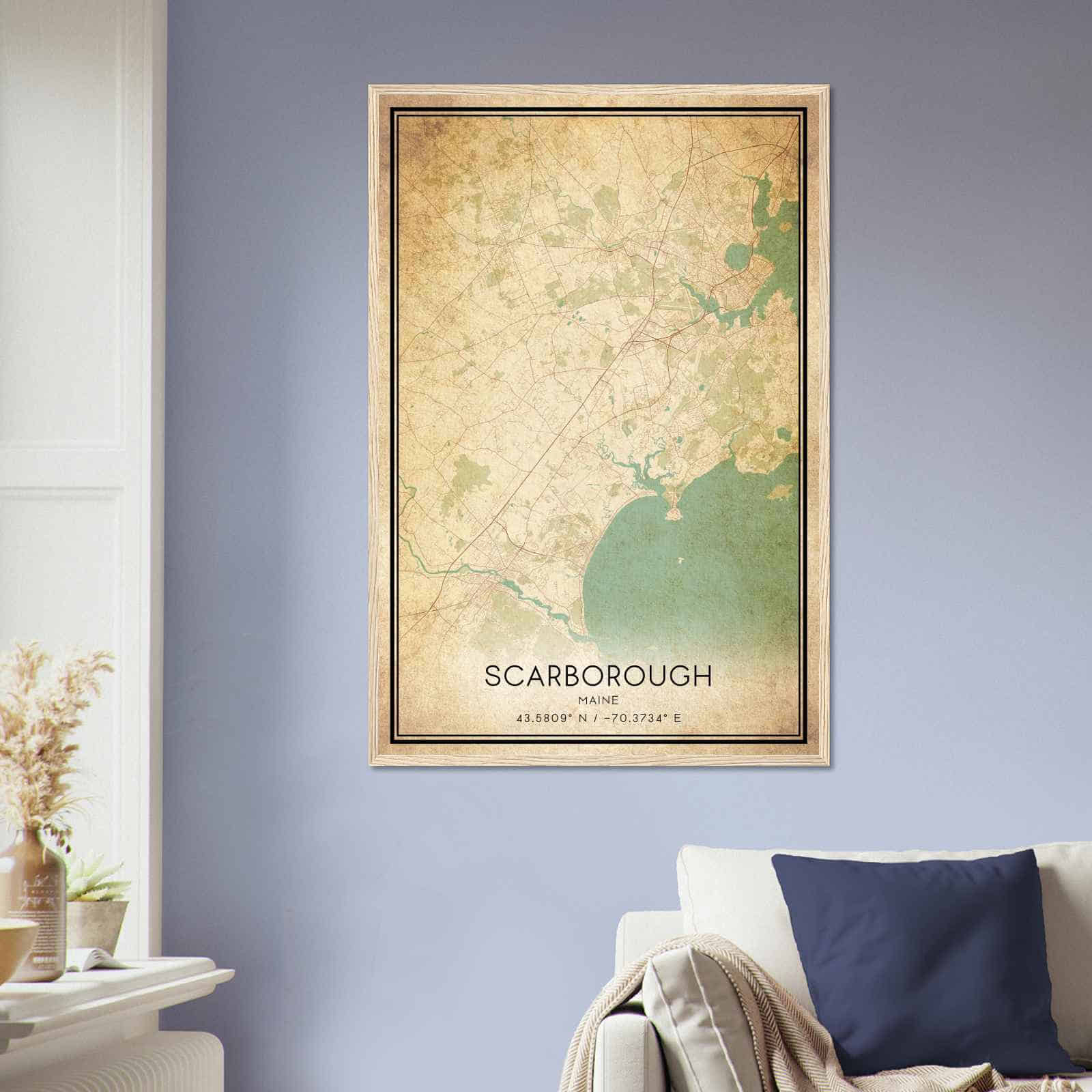 Deerfield Kansas Map Poster, Modern Home Decor Wall Art Print (Copy)