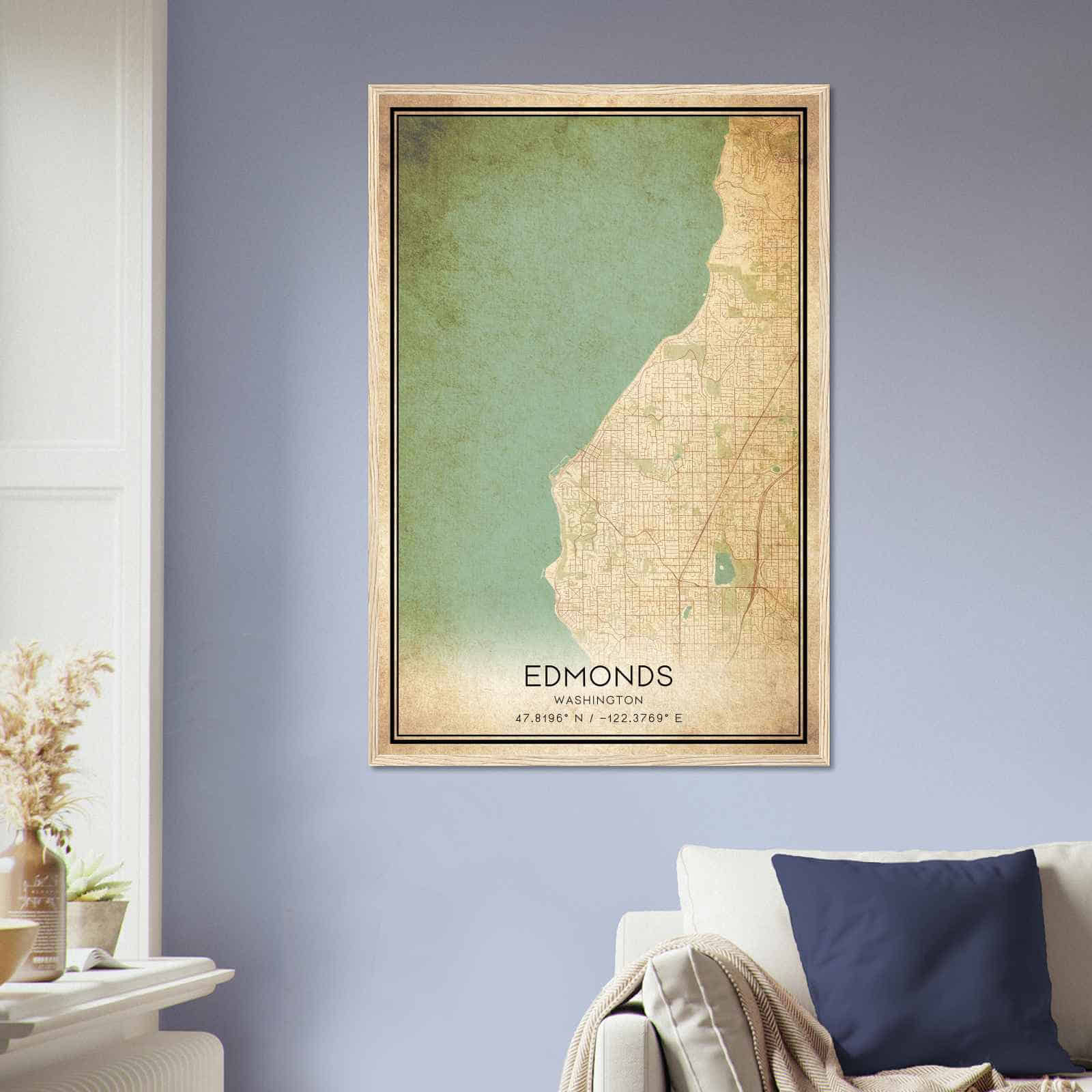 Deerfield Kansas Map Poster, Modern Home Decor Wall Art Print (Copy)