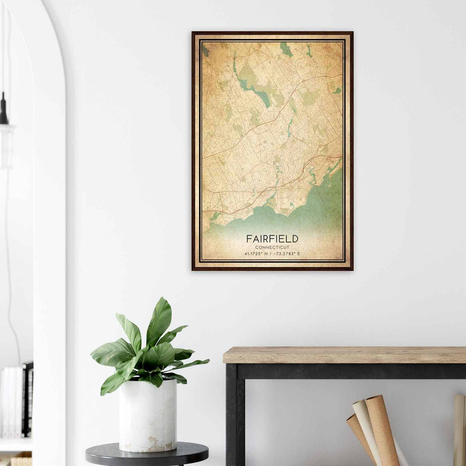 Deerfield Kansas Map Poster, Modern Home Decor Wall Art Print (Copy)