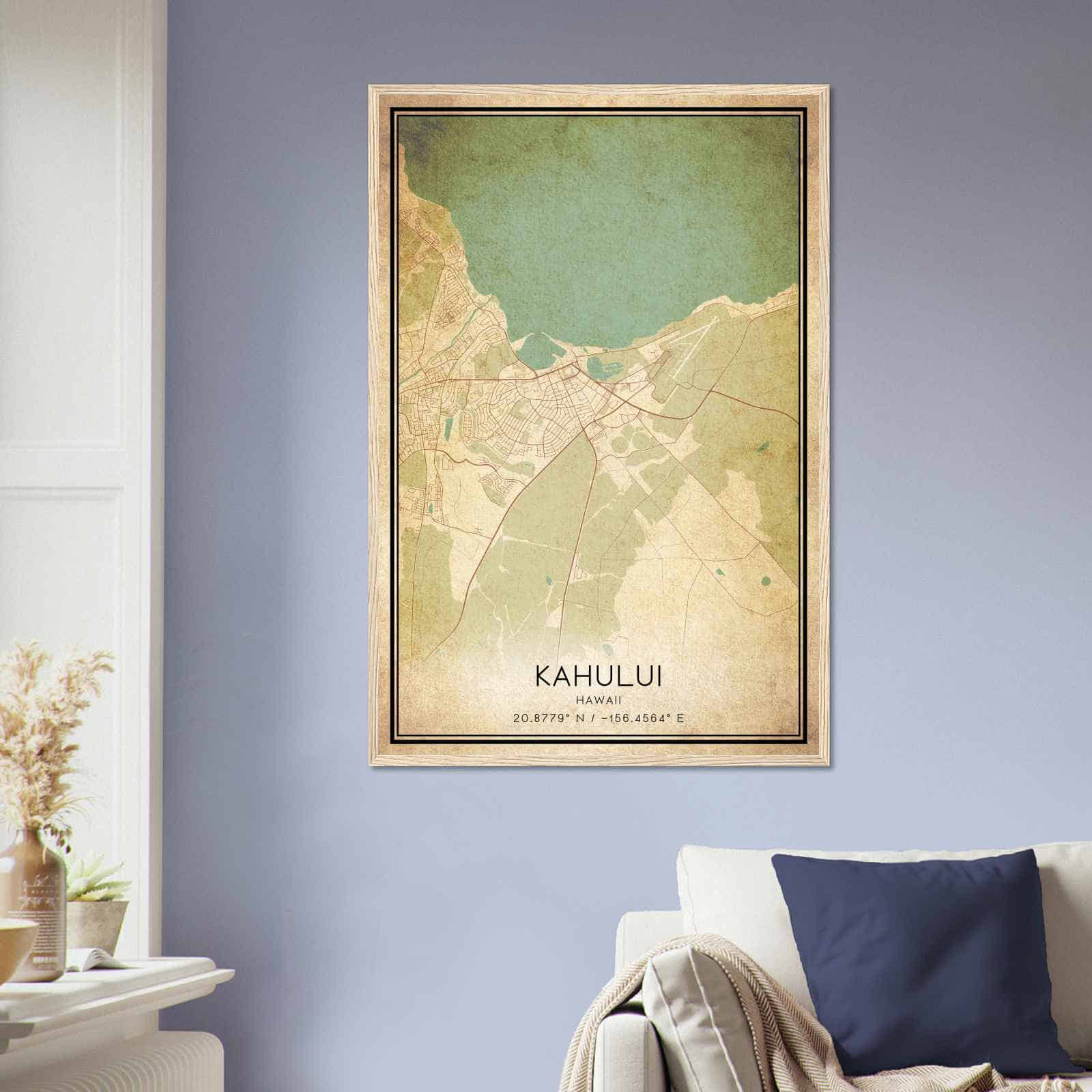 Deerfield Kansas Map Poster, Modern Home Decor Wall Art Print (Copy)