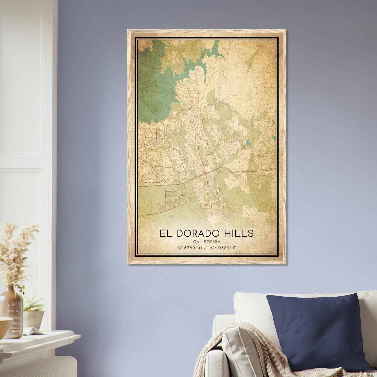 Deerfield Kansas Map Poster, Modern Home Decor Wall Art Print (Copy)