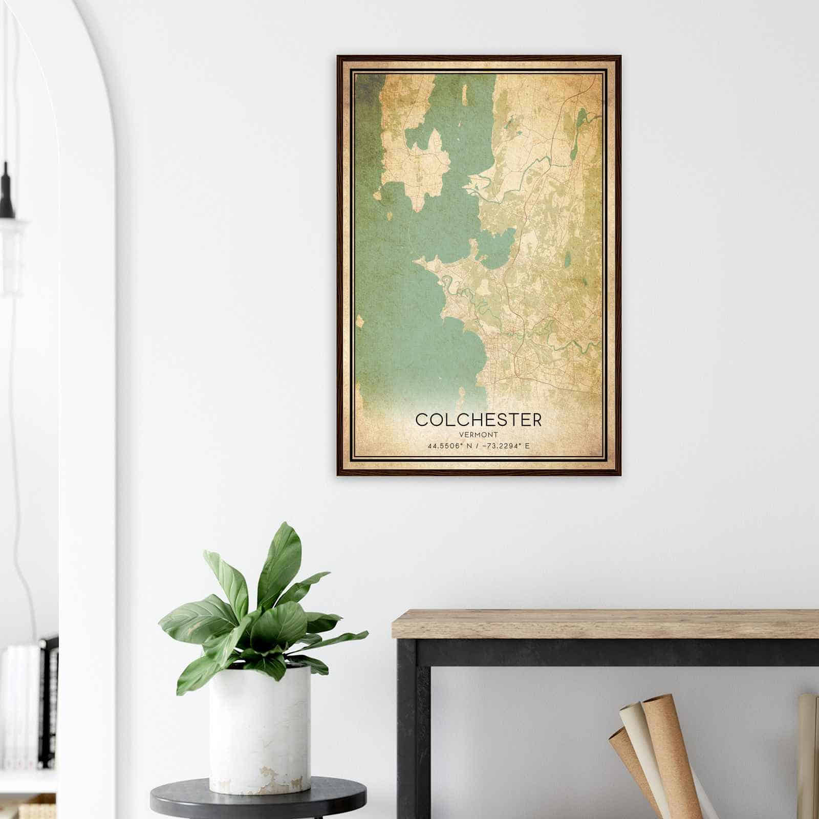 Deerfield Kansas Map Poster, Modern Home Decor Wall Art Print (Copy)