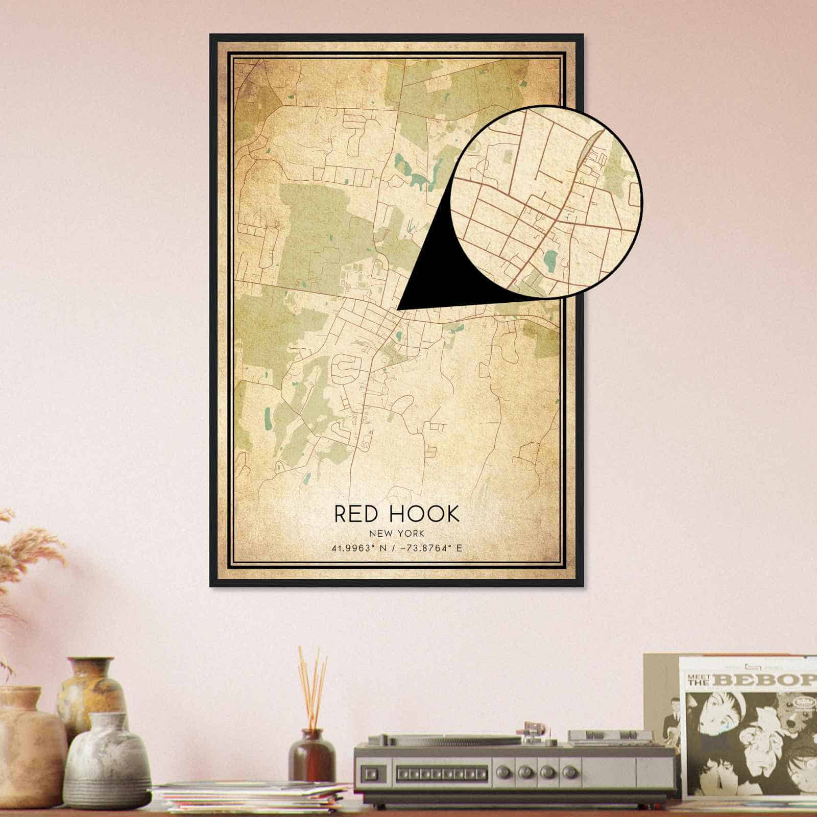 Deerfield Kansas Map Poster, Modern Home Decor Wall Art Print (Copy)
