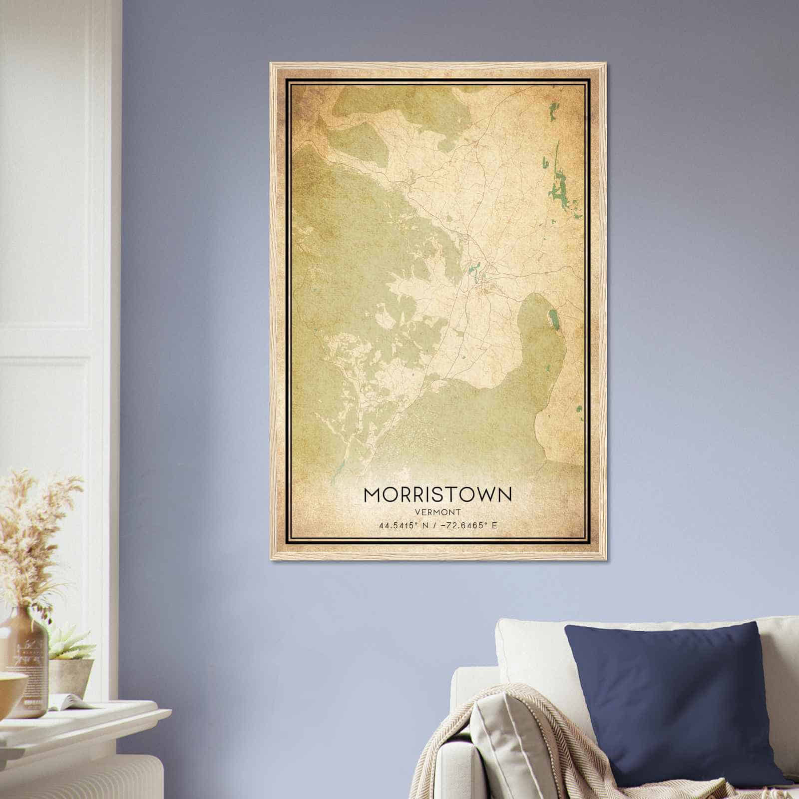 Deerfield Kansas Map Poster, Modern Home Decor Wall Art Print (Copy)
