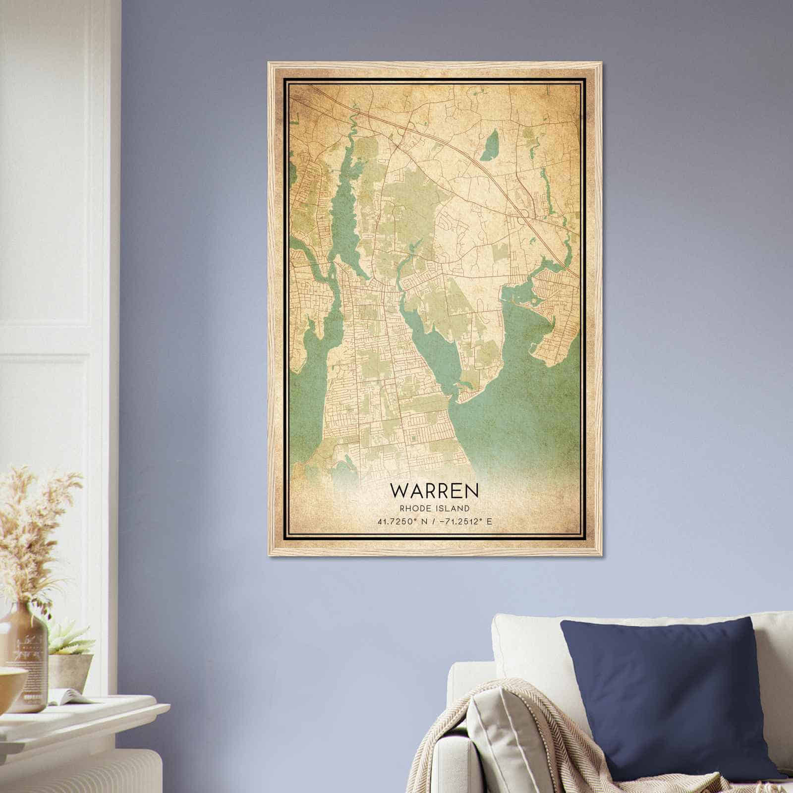 Deerfield Kansas Map Poster, Modern Home Decor Wall Art Print (Copy)