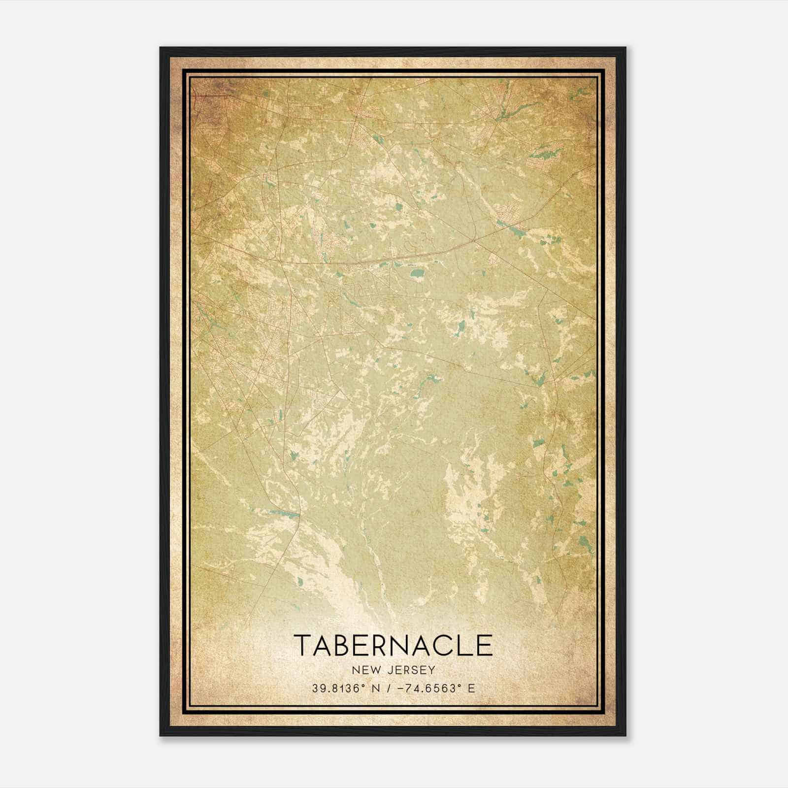Custom Tabernacle United States Map Poster Mapmory