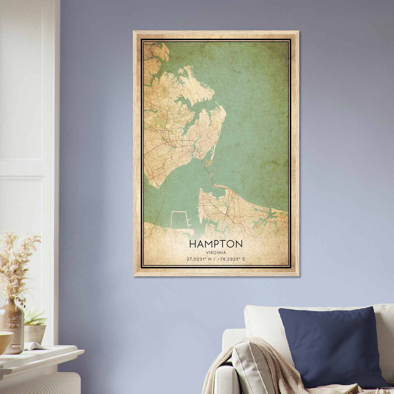 Deerfield Kansas Map Poster, Modern Home Decor Wall Art Print (Copy)