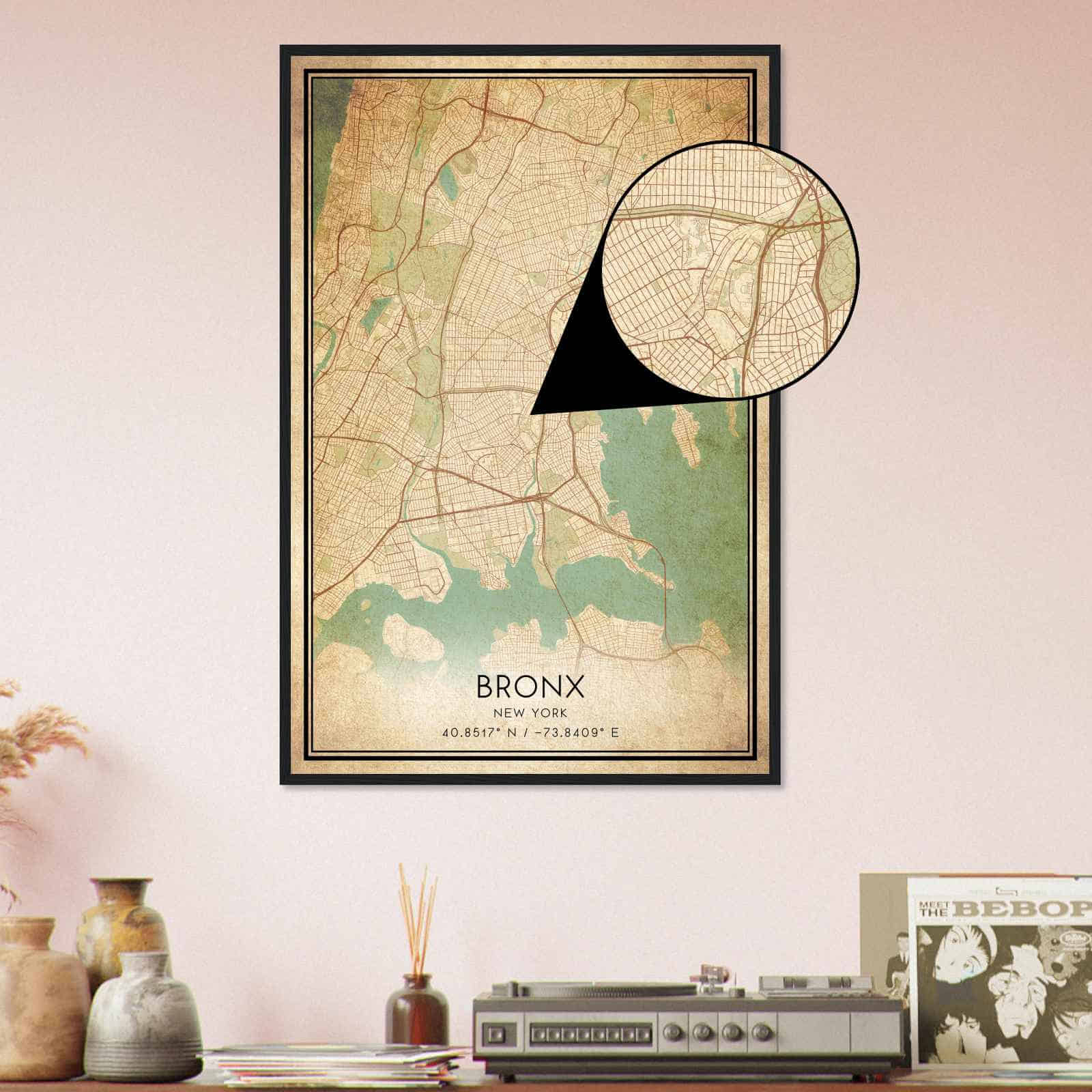 Deerfield Kansas Map Poster, Modern Home Decor Wall Art Print (Copy)