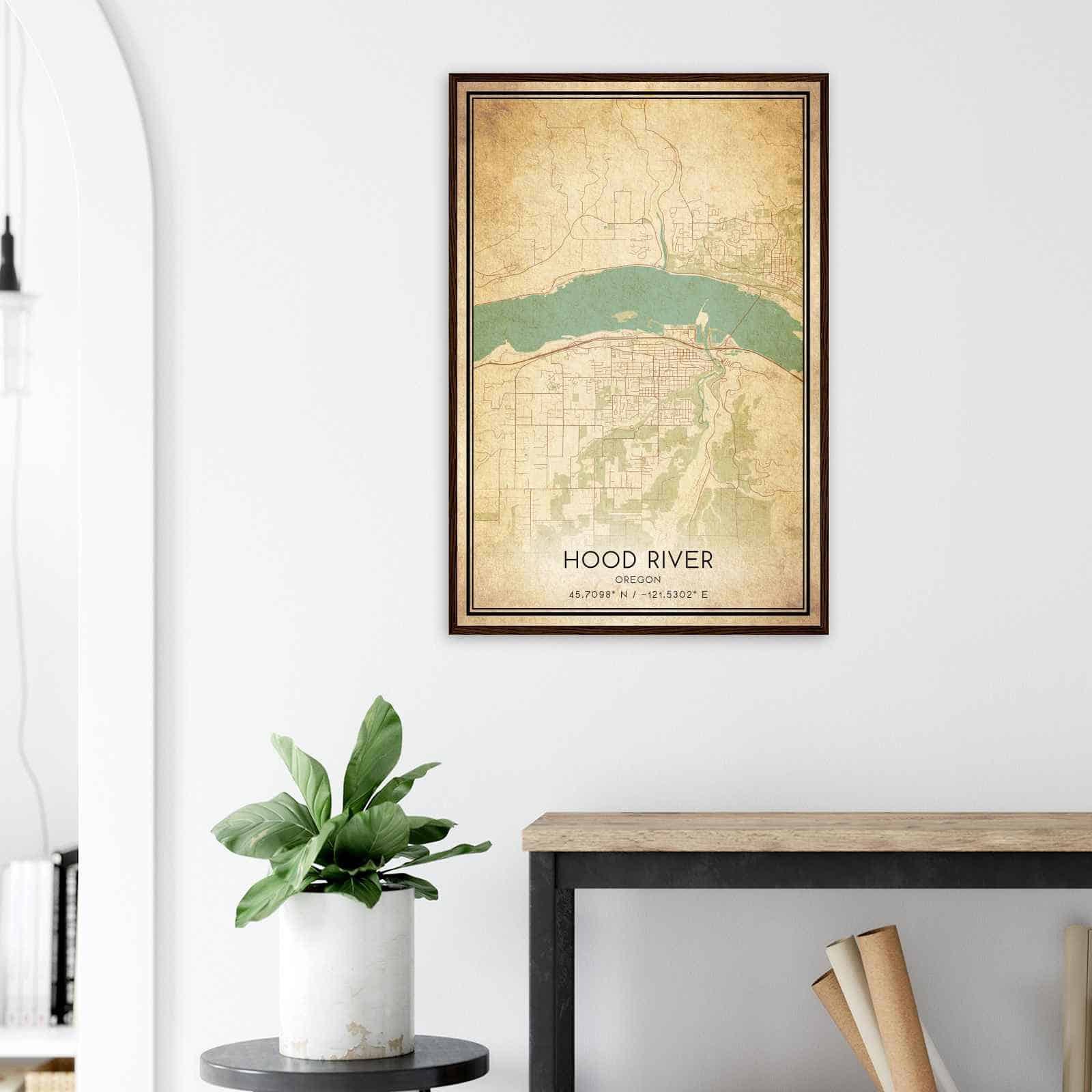 Deerfield Kansas Map Poster, Modern Home Decor Wall Art Print (Copy)