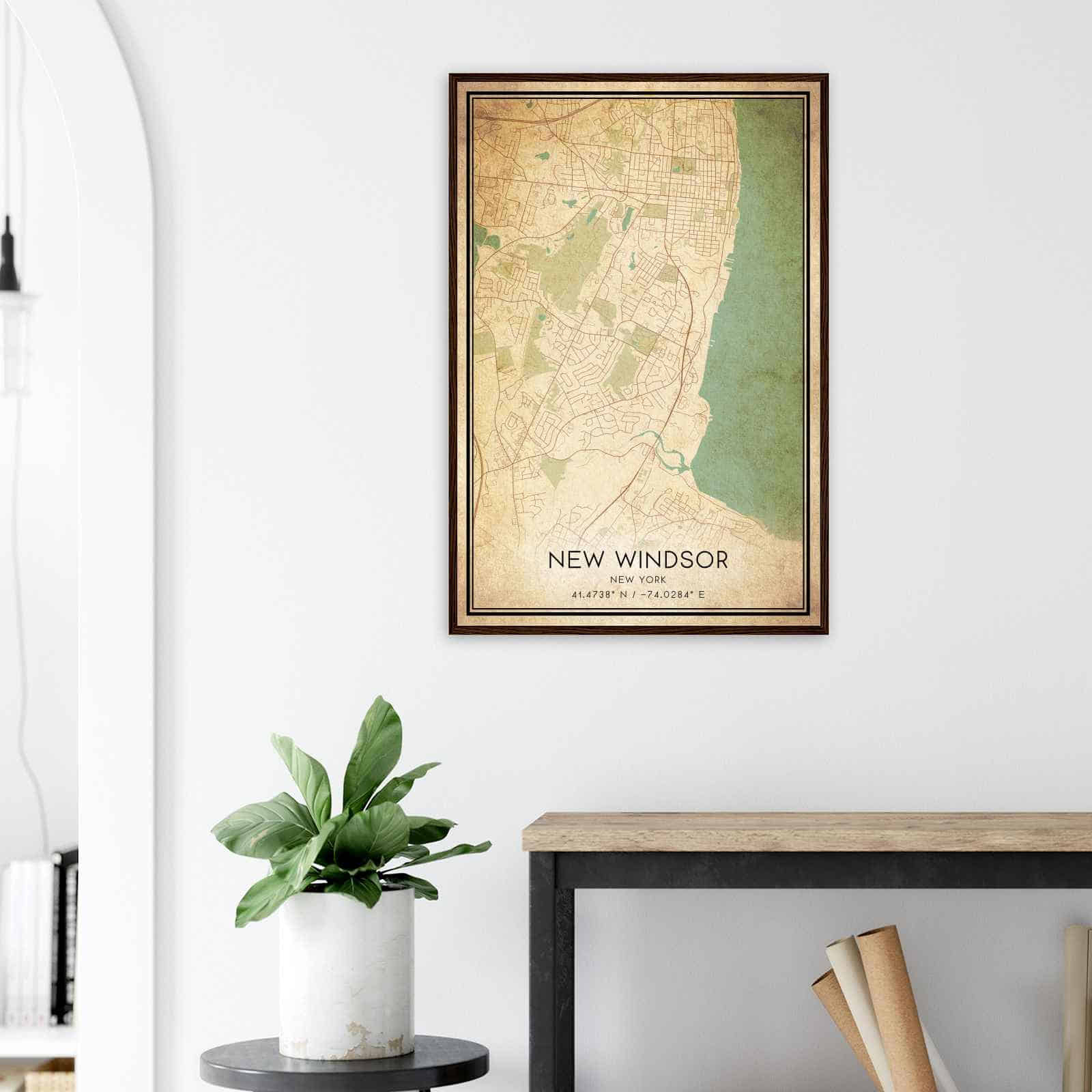 Deerfield Kansas Map Poster, Modern Home Decor Wall Art Print (Copy)