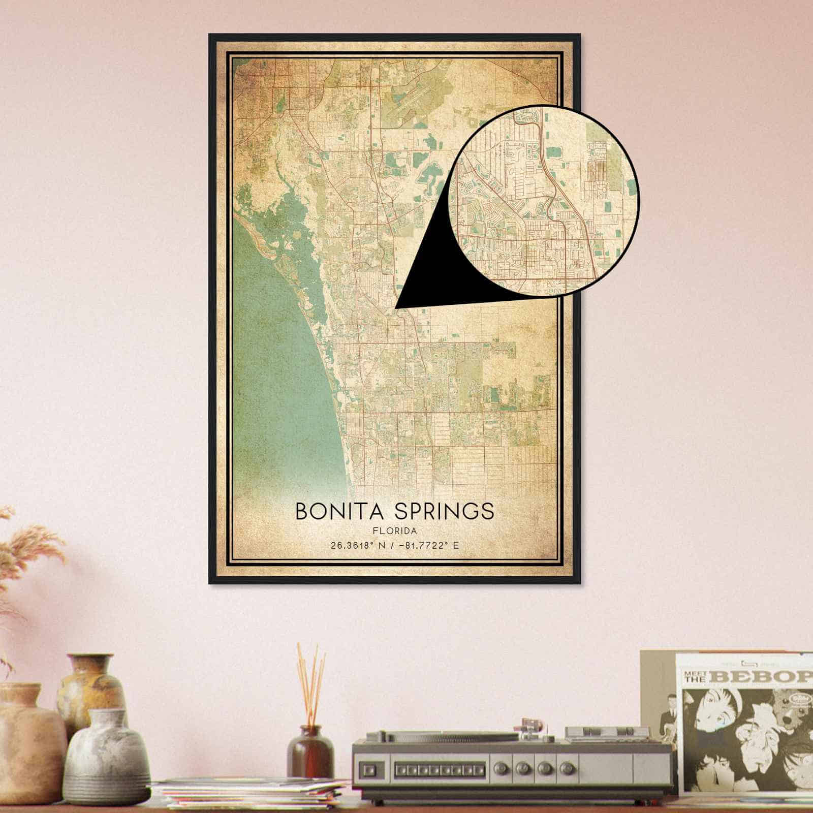 Deerfield Kansas Map Poster, Modern Home Decor Wall Art Print (Copy)