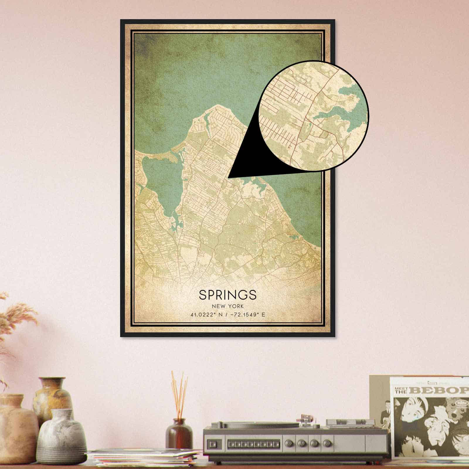 Deerfield Kansas Map Poster, Modern Home Decor Wall Art Print (Copy)