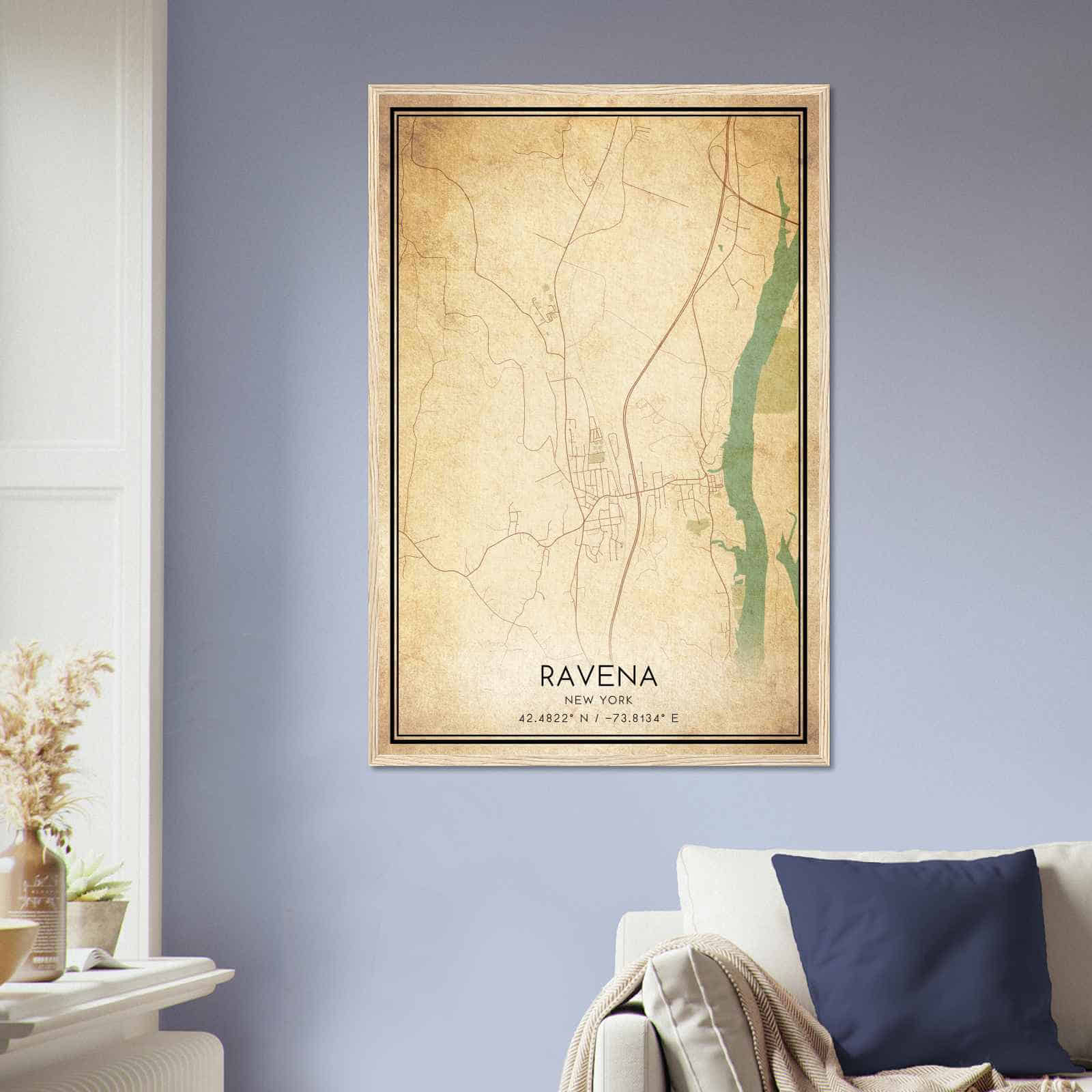 Deerfield Kansas Map Poster, Modern Home Decor Wall Art Print (Copy)