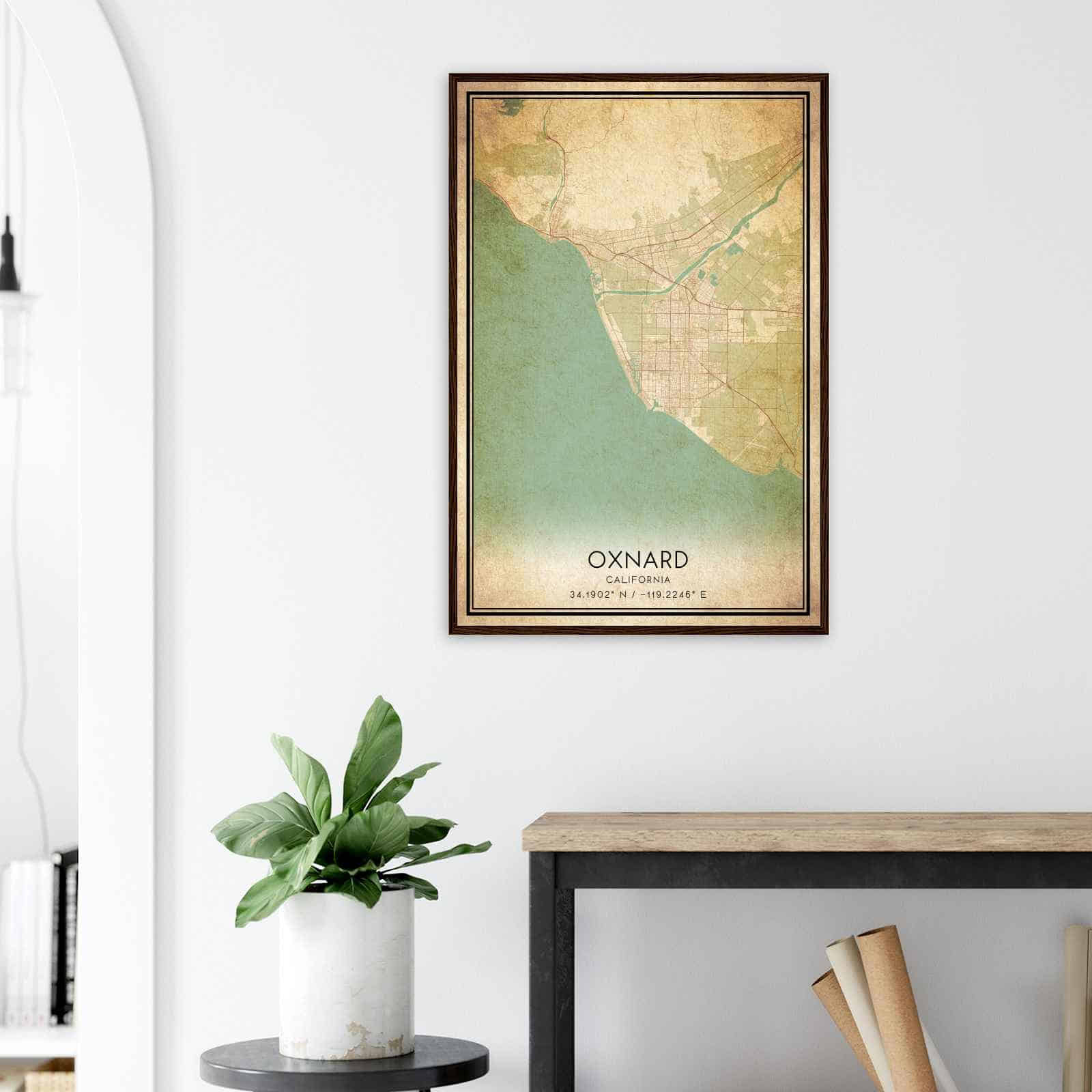 Deerfield Kansas Map Poster, Modern Home Decor Wall Art Print (Copy)