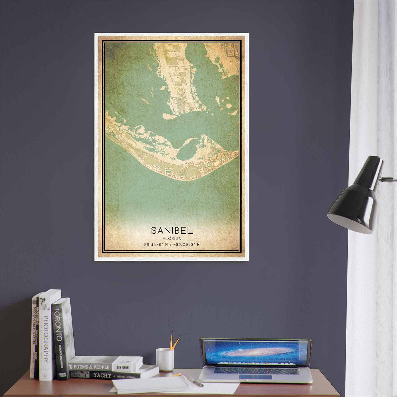 Deerfield Kansas Map Poster, Modern Home Decor Wall Art Print (Copy)