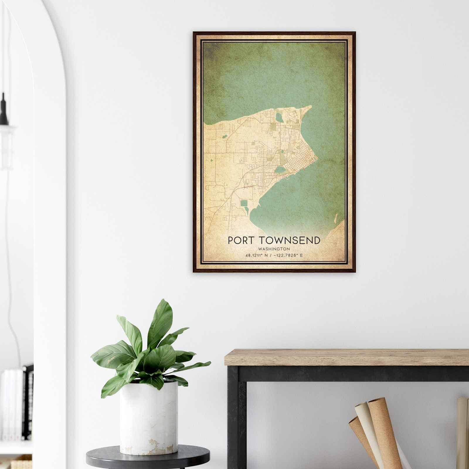 Deerfield Kansas Map Poster, Modern Home Decor Wall Art Print (Copy)
