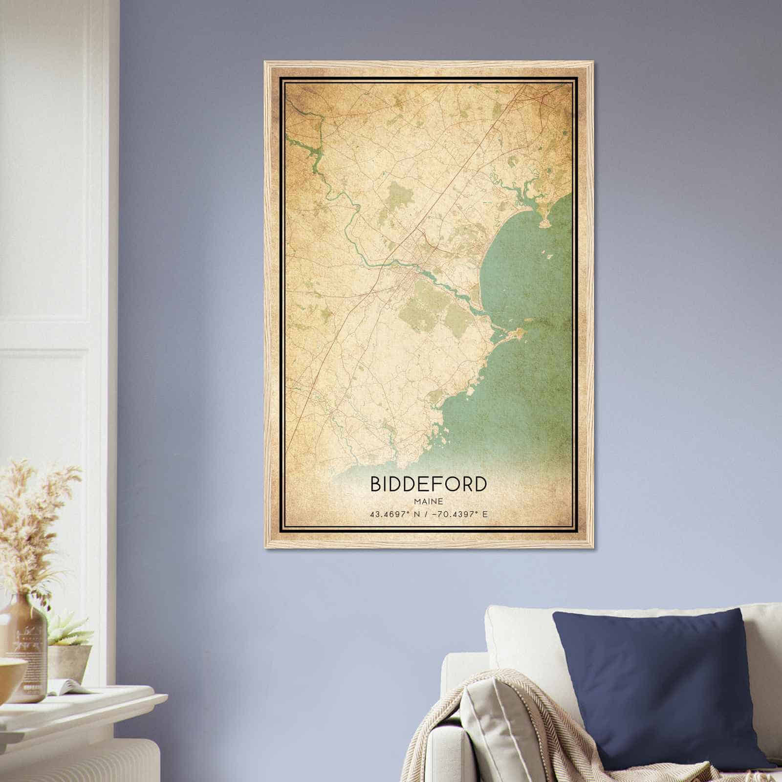 Deerfield Kansas Map Poster, Modern Home Decor Wall Art Print (Copy)