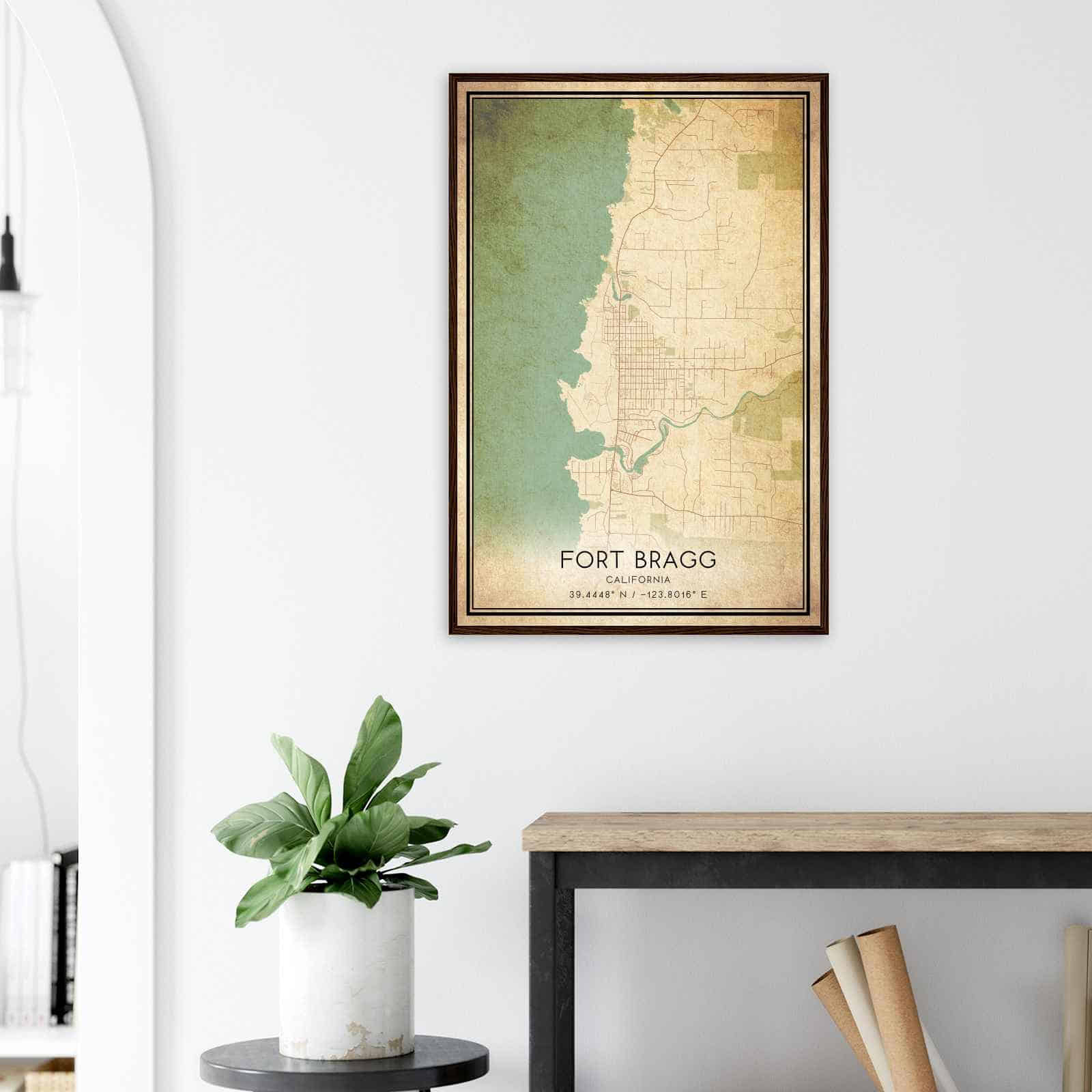 Deerfield Kansas Map Poster, Modern Home Decor Wall Art Print (Copy)