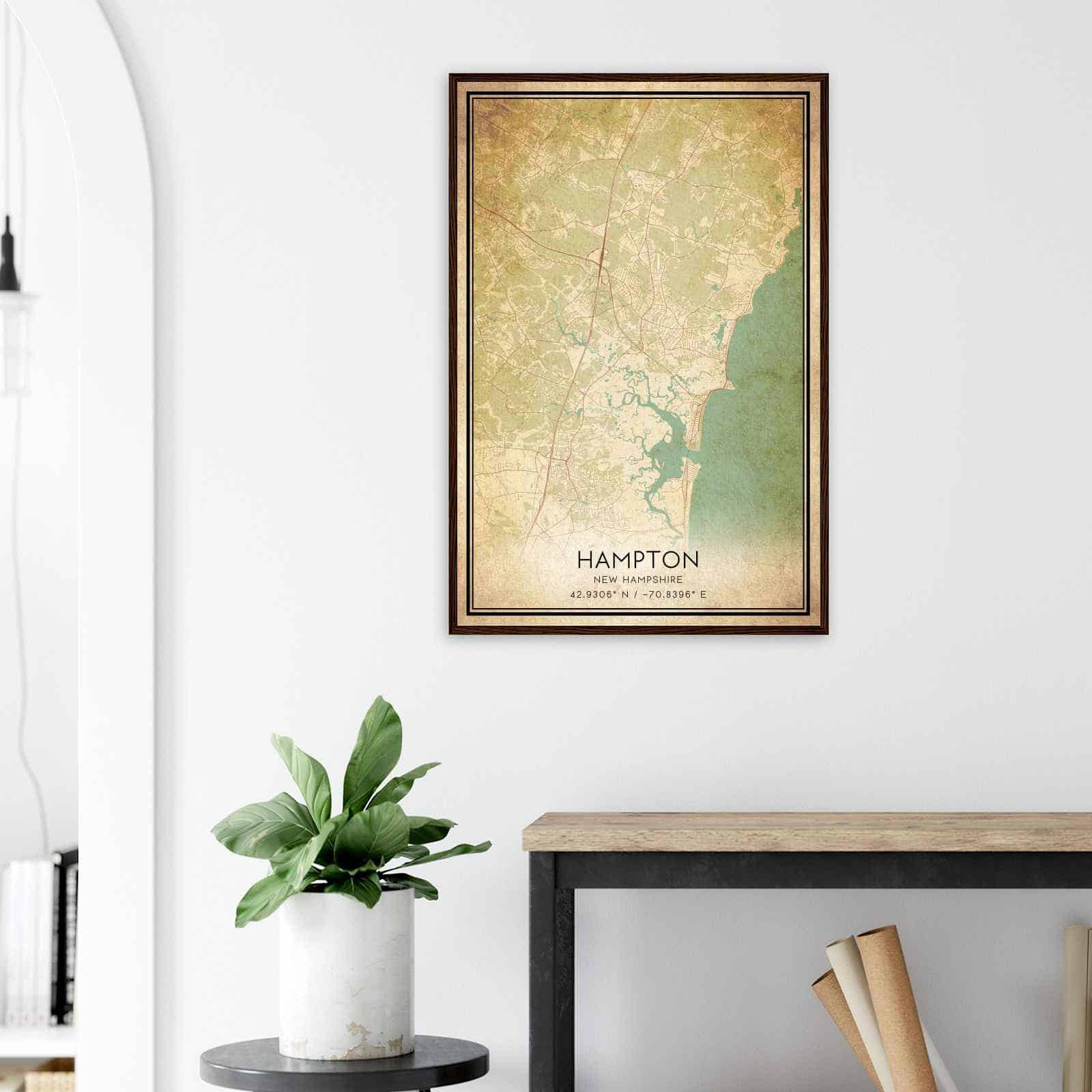 Deerfield Kansas Map Poster, Modern Home Decor Wall Art Print (Copy)