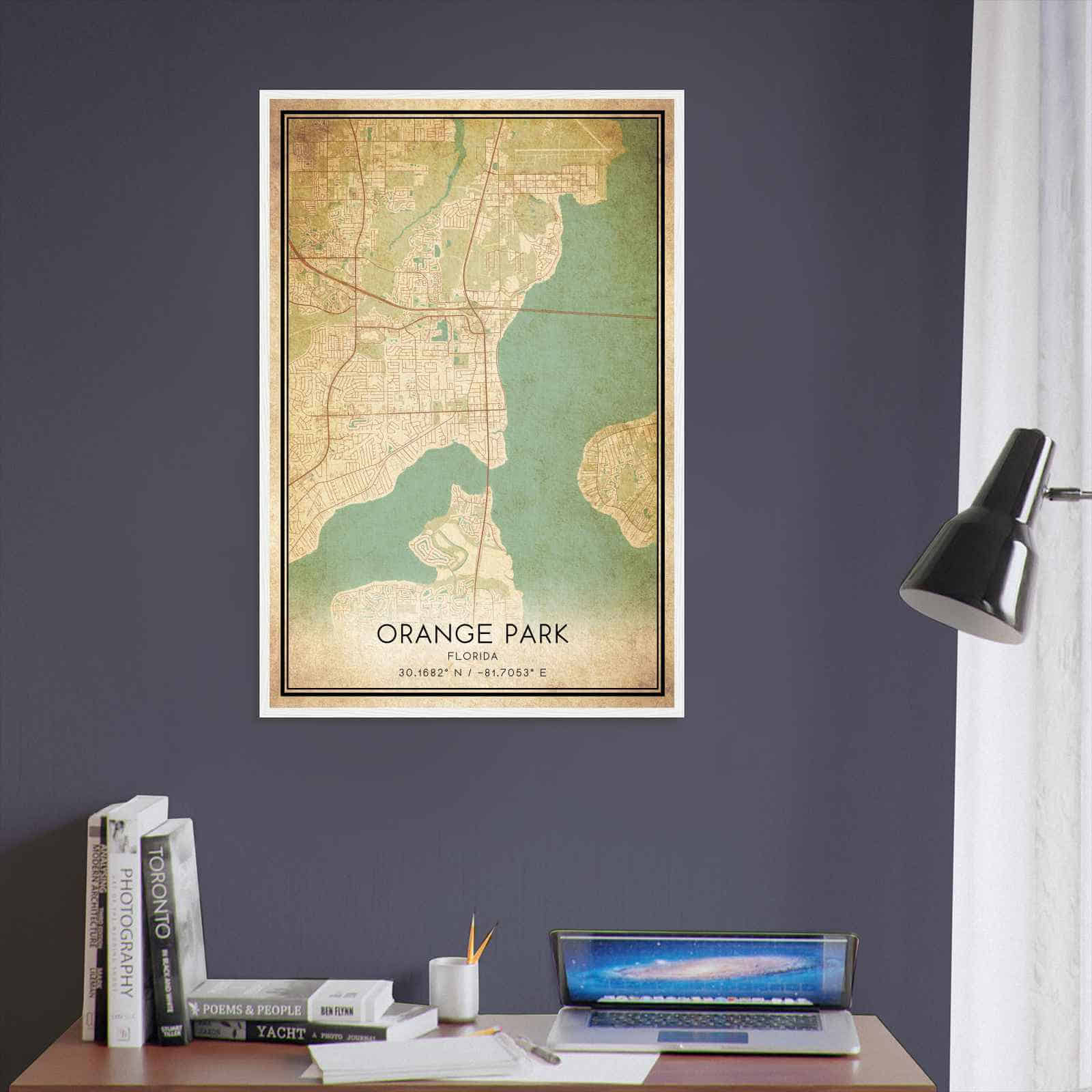 Deerfield Kansas Map Poster, Modern Home Decor Wall Art Print (Copy)