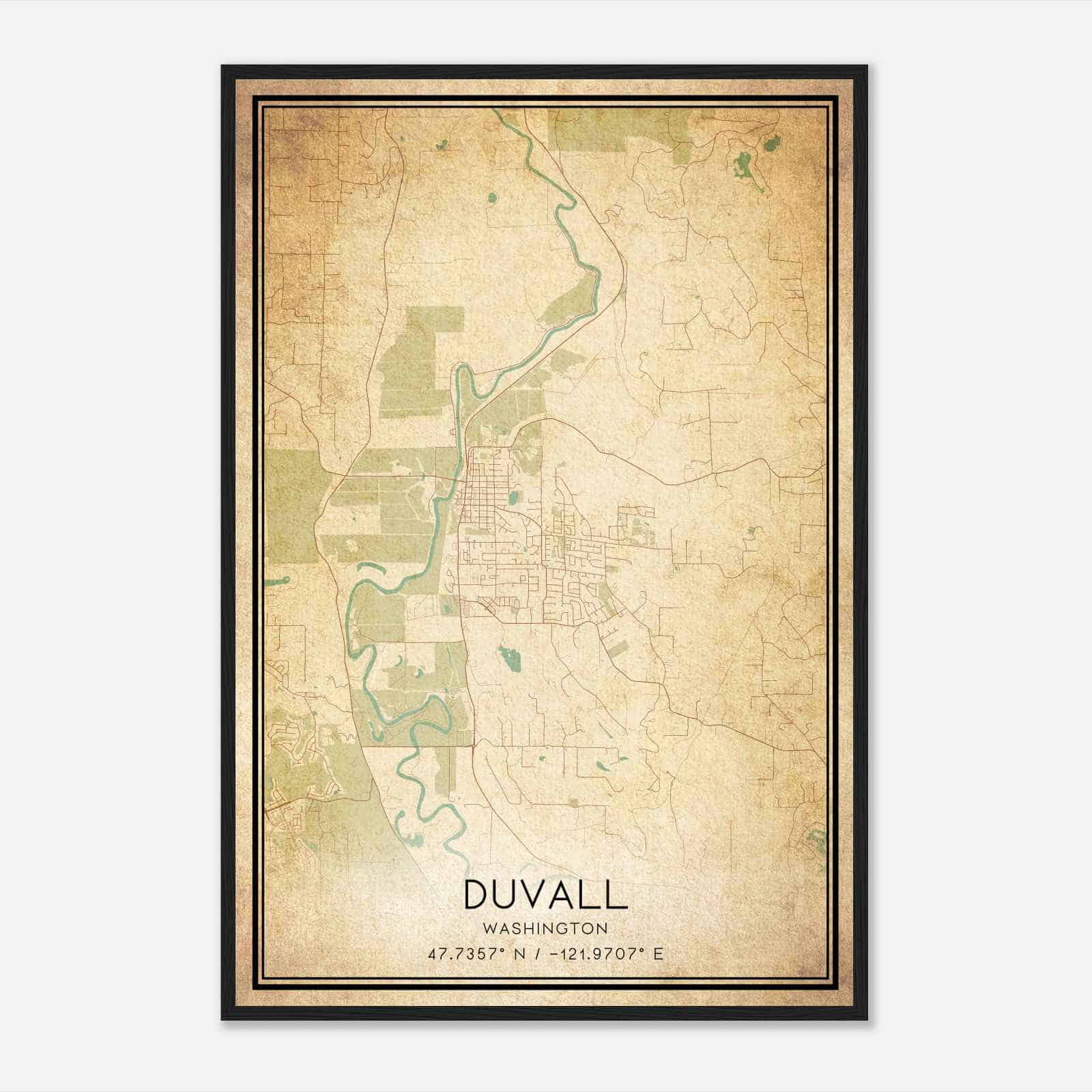 Vintage Duvall Washington Map Poster, Modern Home Decor Wall Art Print Vintage Duvall Washington Map Poster, Modern Home Decor Wall Art Print