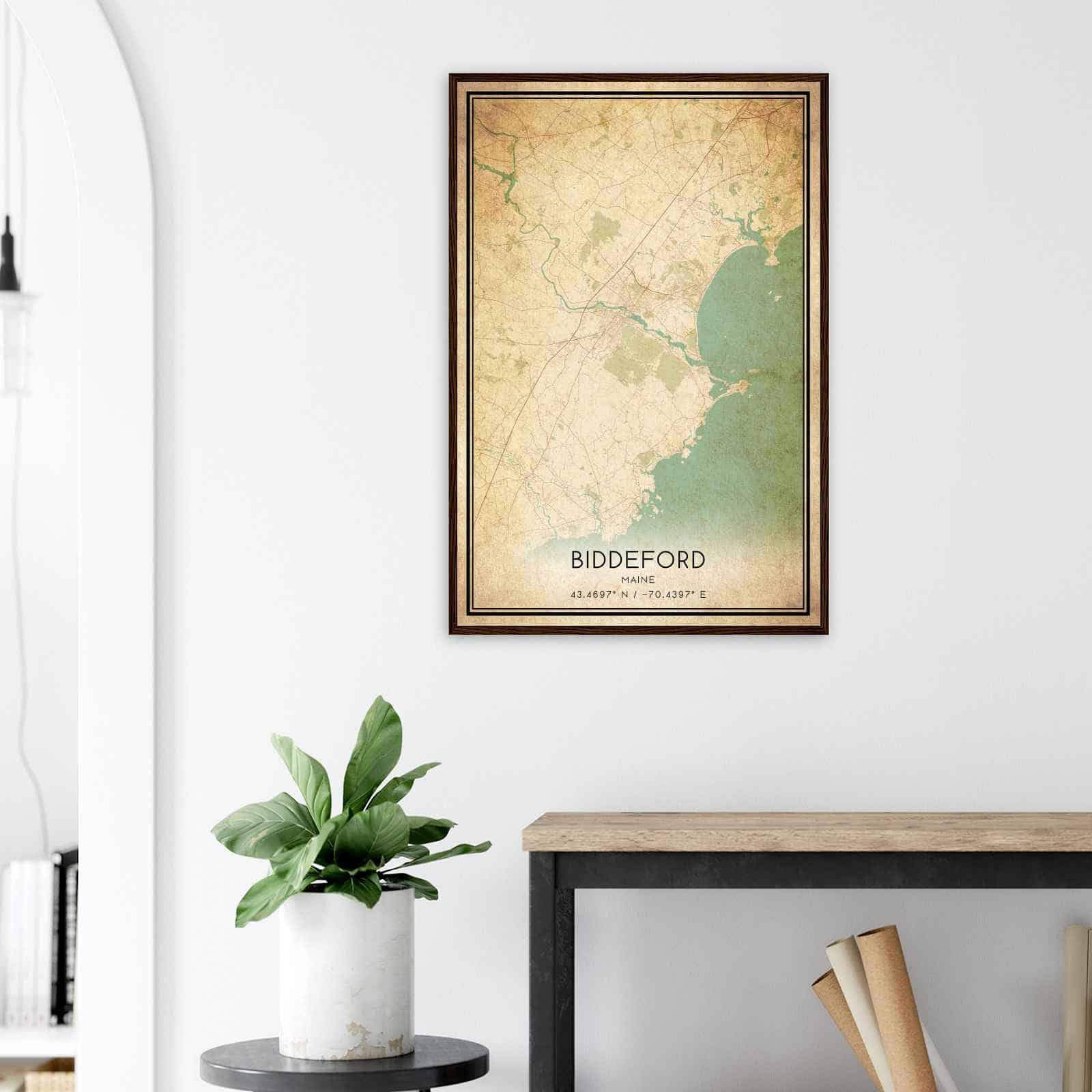 Deerfield Kansas Map Poster, Modern Home Decor Wall Art Print (Copy)