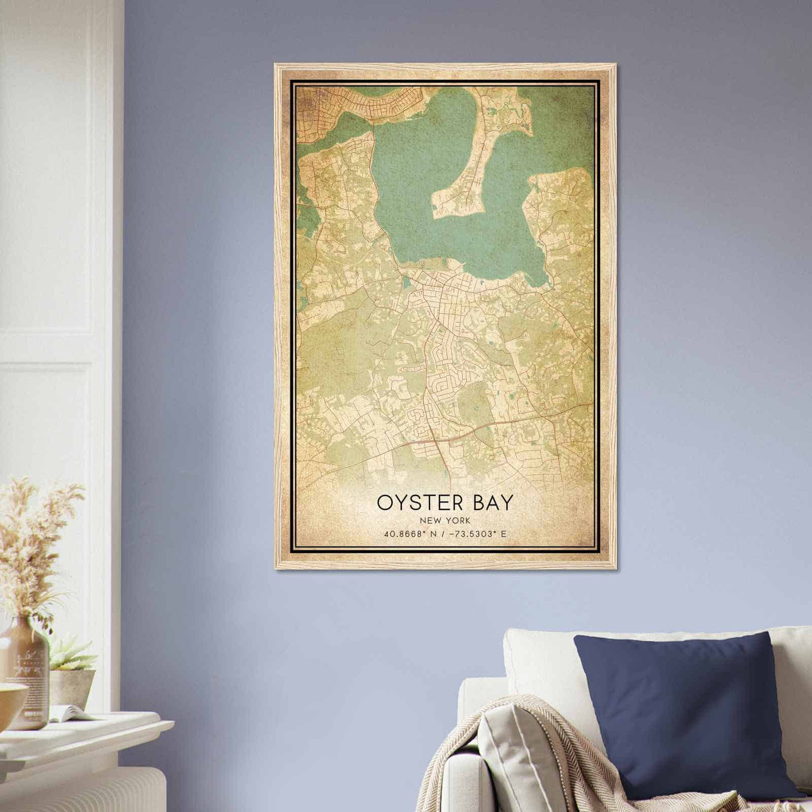 Deerfield Kansas Map Poster, Modern Home Decor Wall Art Print (Copy)