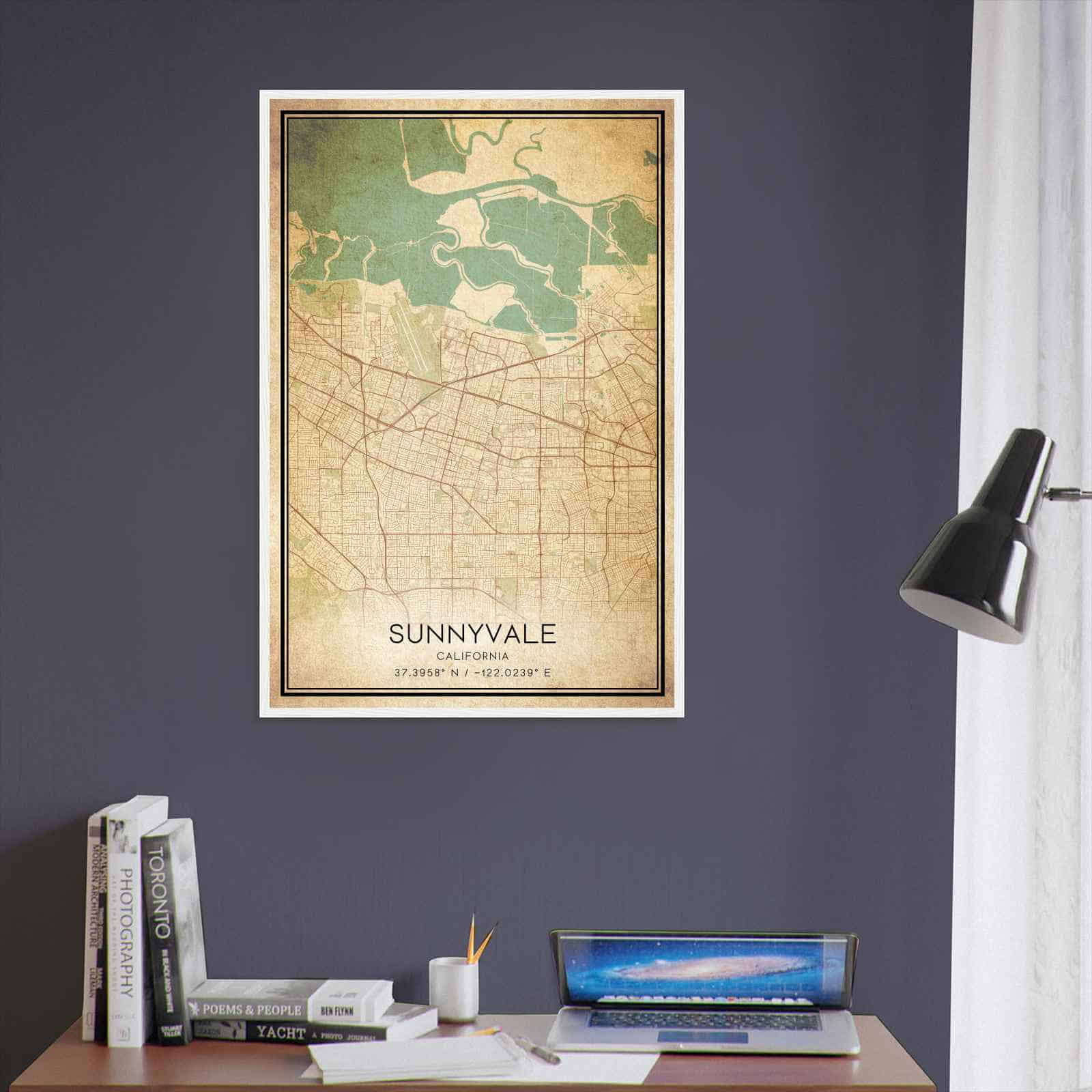 Deerfield Kansas Map Poster, Modern Home Decor Wall Art Print (Copy)