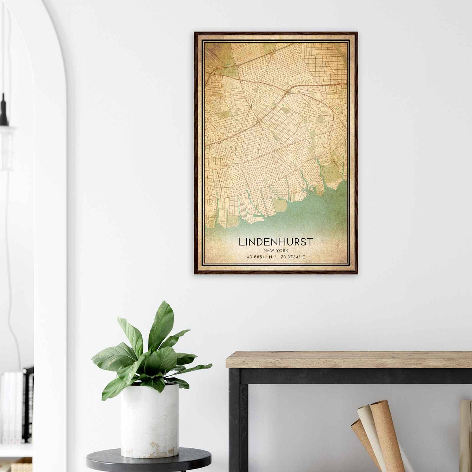 Deerfield Kansas Map Poster, Modern Home Decor Wall Art Print (Copy)