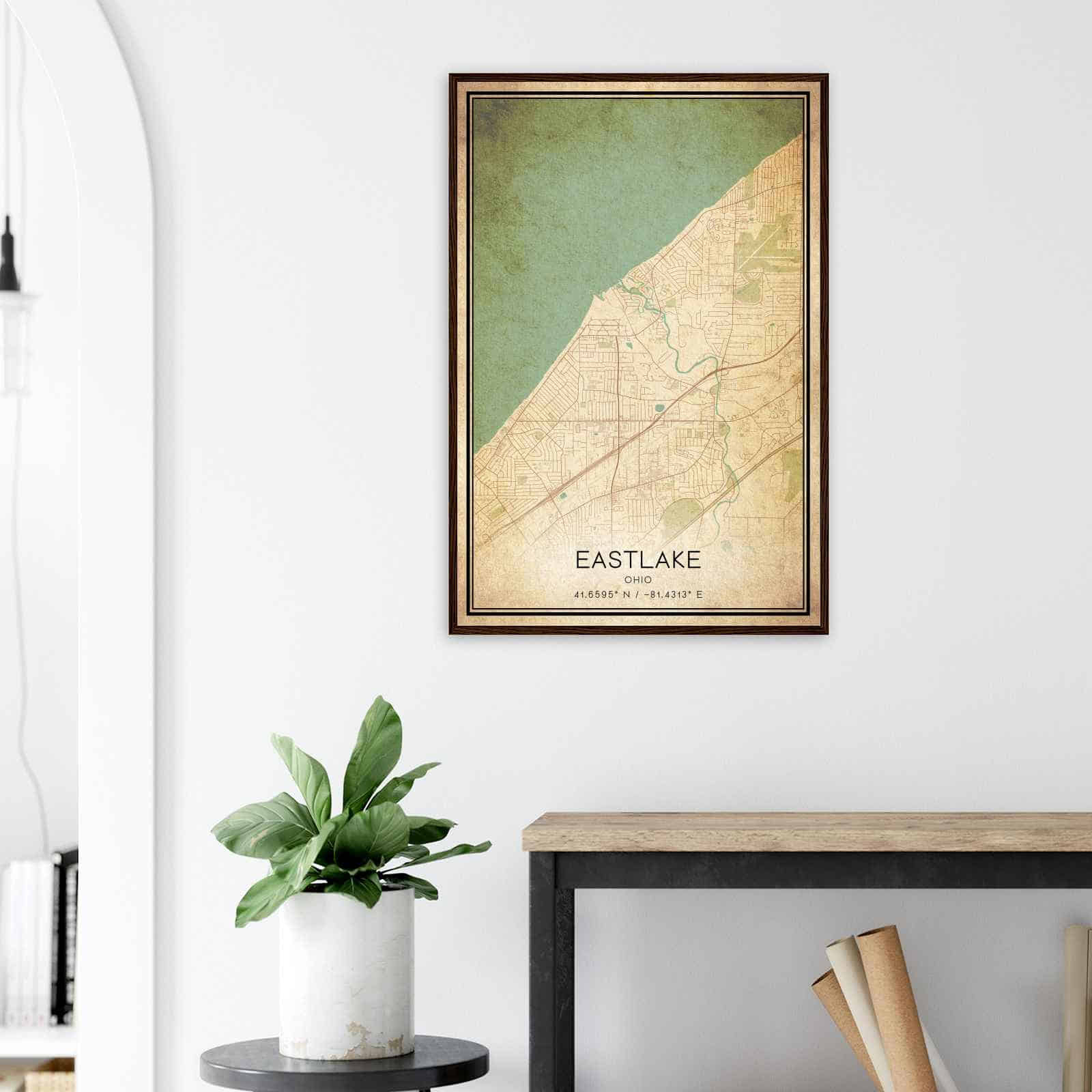 Deerfield Kansas Map Poster, Modern Home Decor Wall Art Print (Copy)