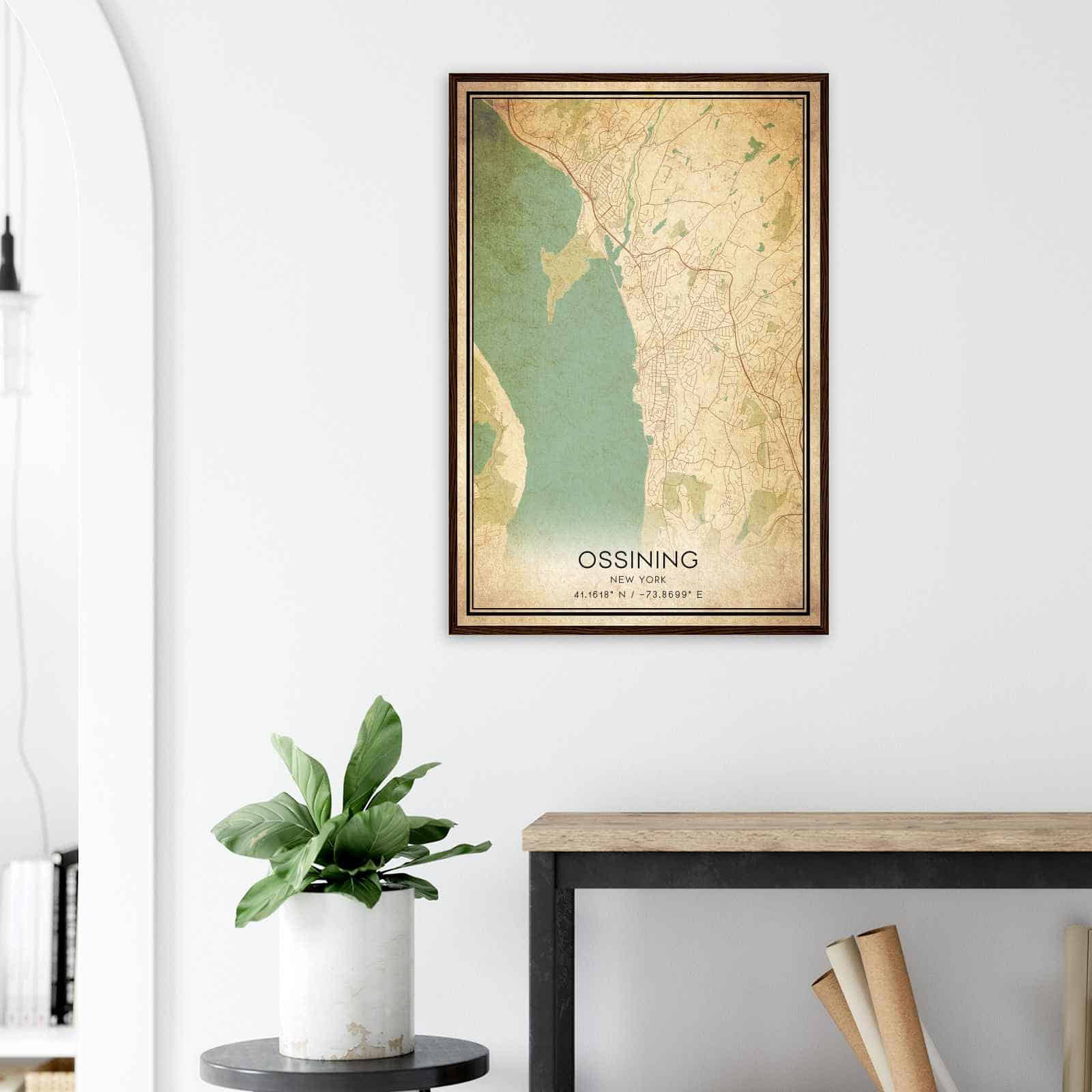 Deerfield Kansas Map Poster, Modern Home Decor Wall Art Print (Copy)