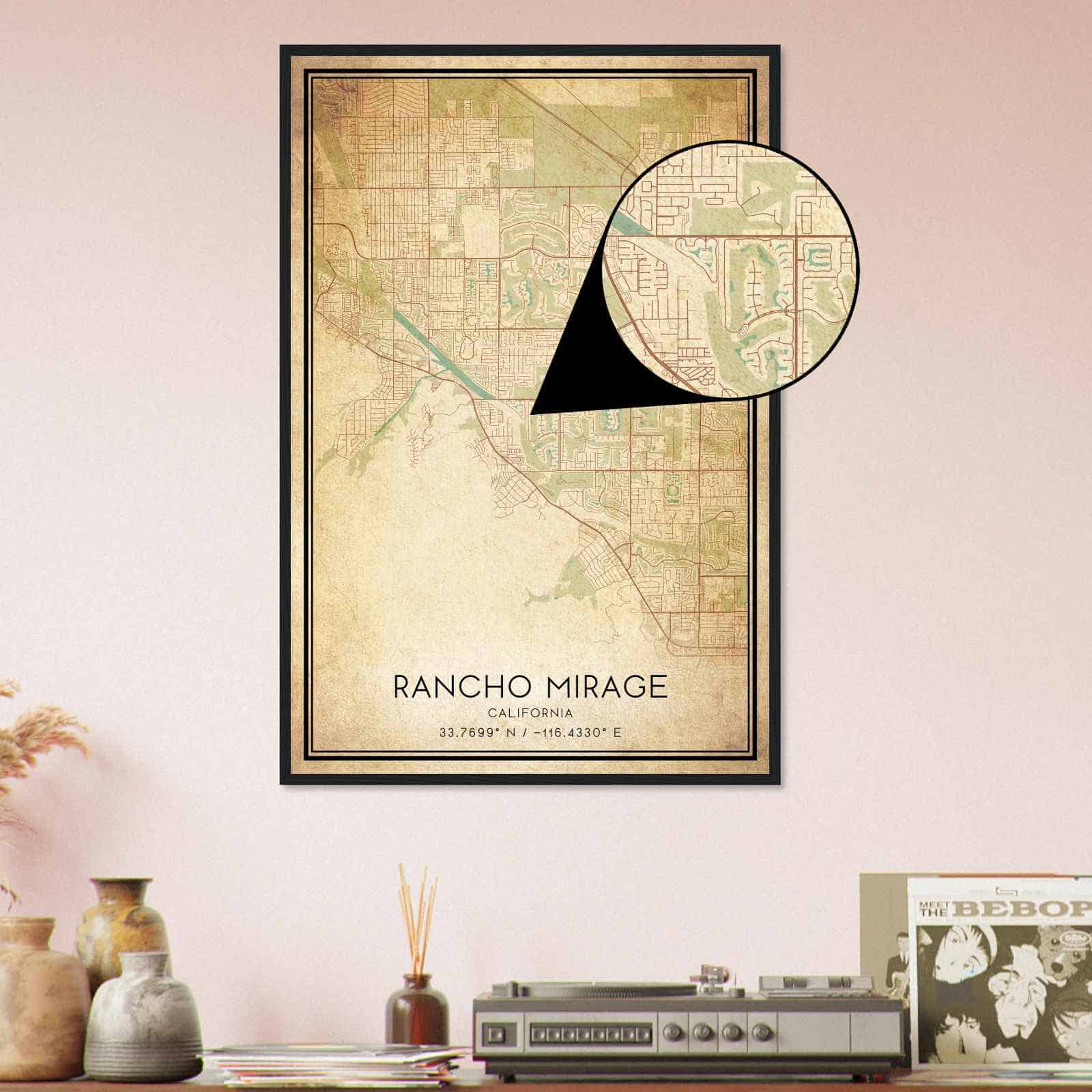 Deerfield Kansas Map Poster, Modern Home Decor Wall Art Print (Copy)
