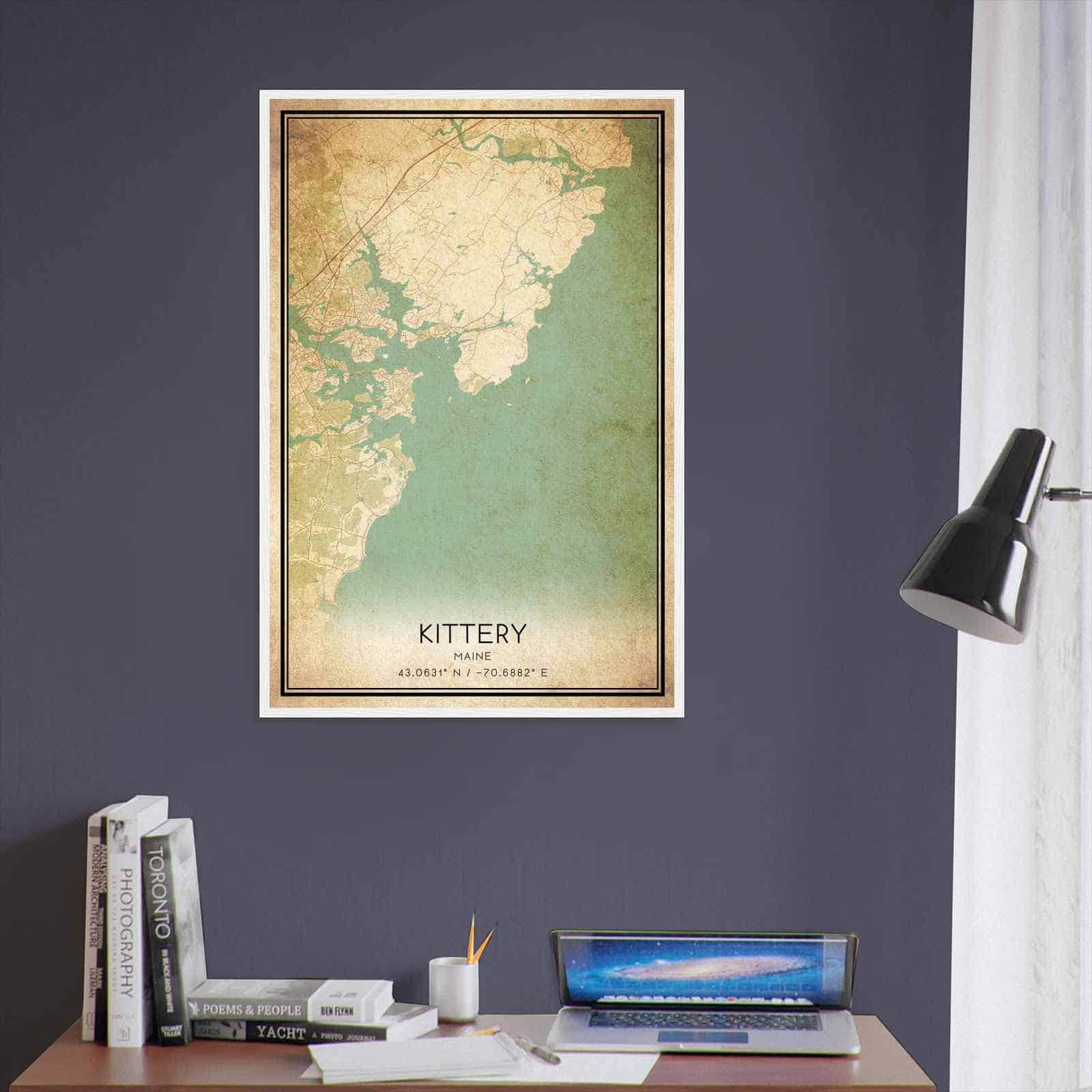 Deerfield Kansas Map Poster, Modern Home Decor Wall Art Print (Copy)