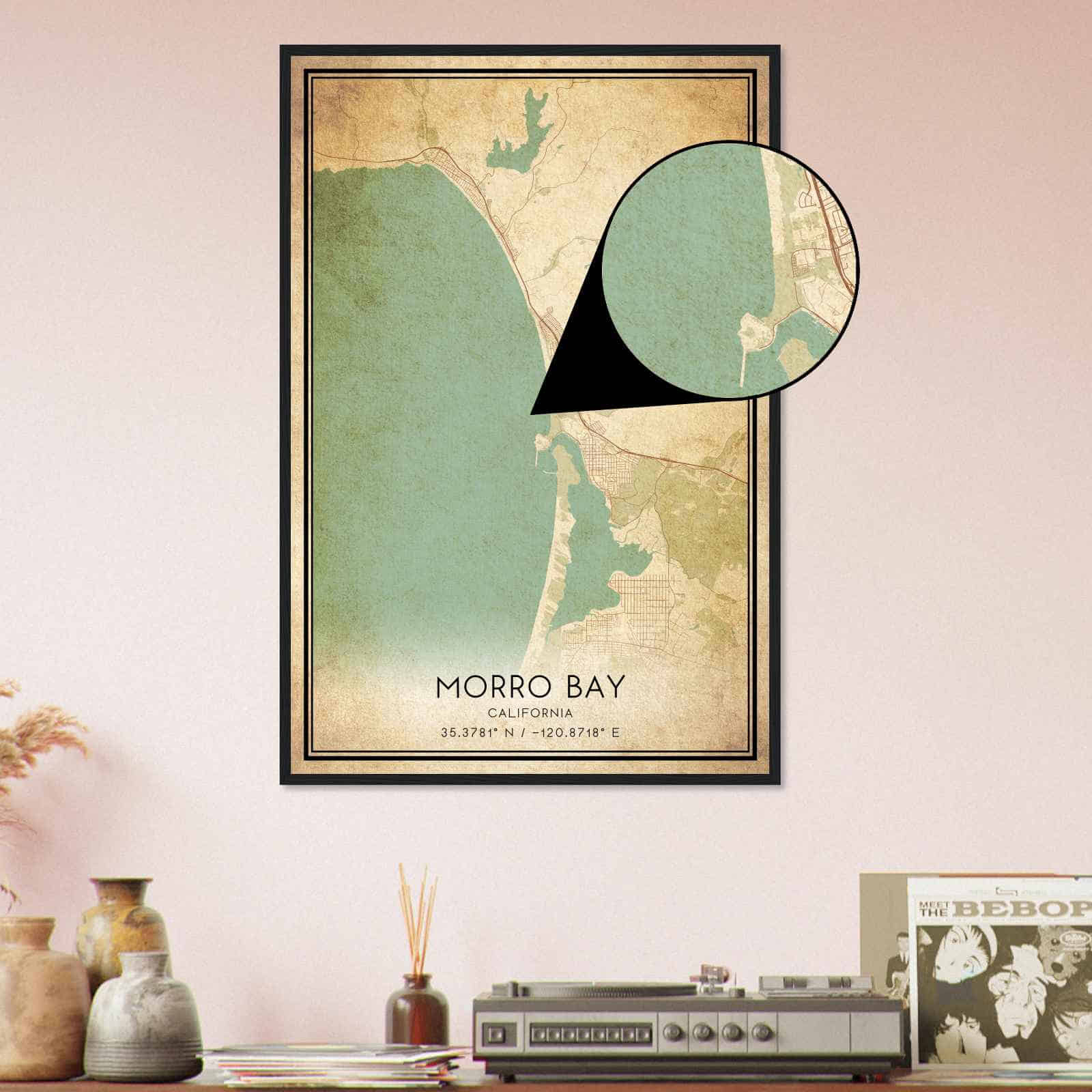 Deerfield Kansas Map Poster, Modern Home Decor Wall Art Print (Copy)