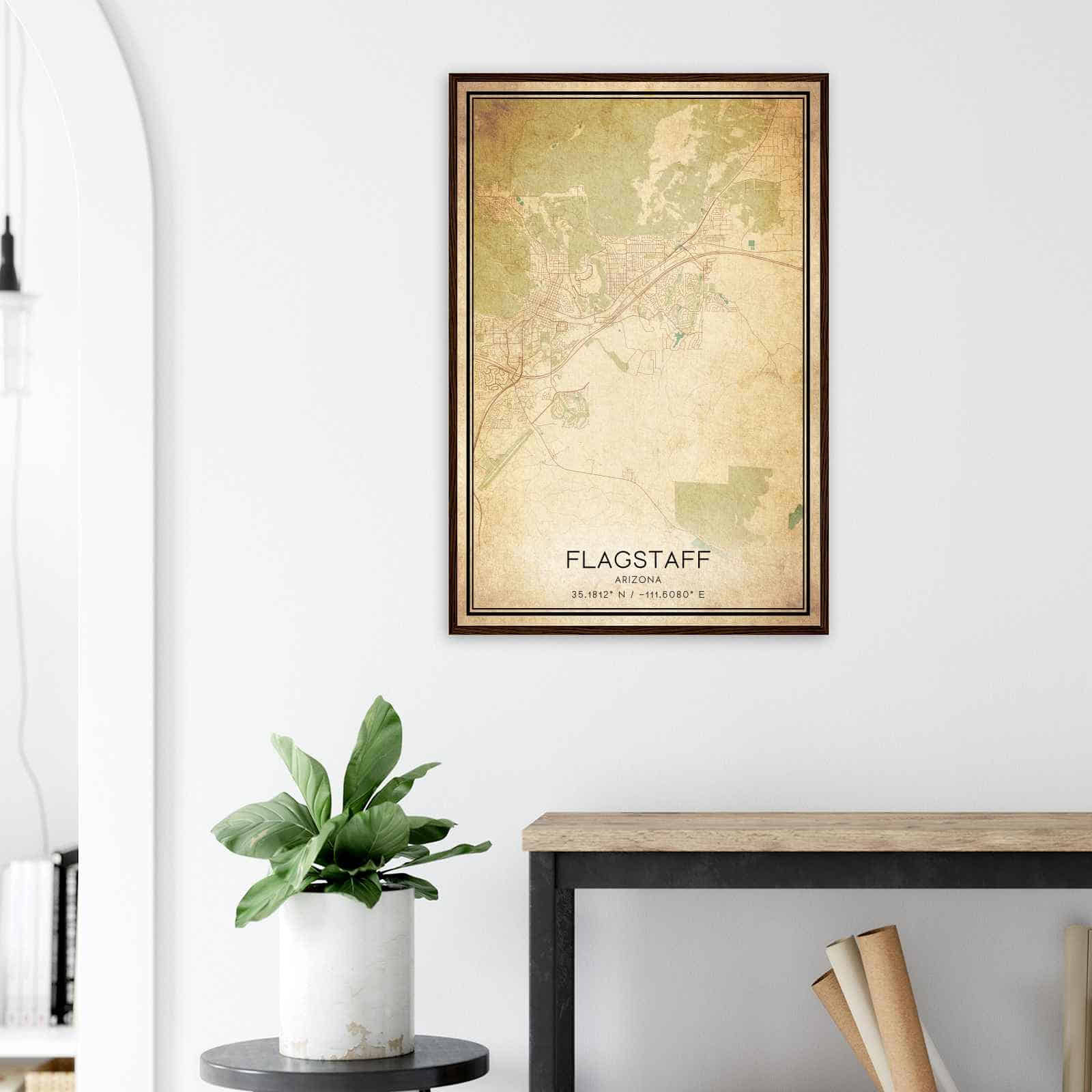 Deerfield Kansas Map Poster, Modern Home Decor Wall Art Print (Copy)