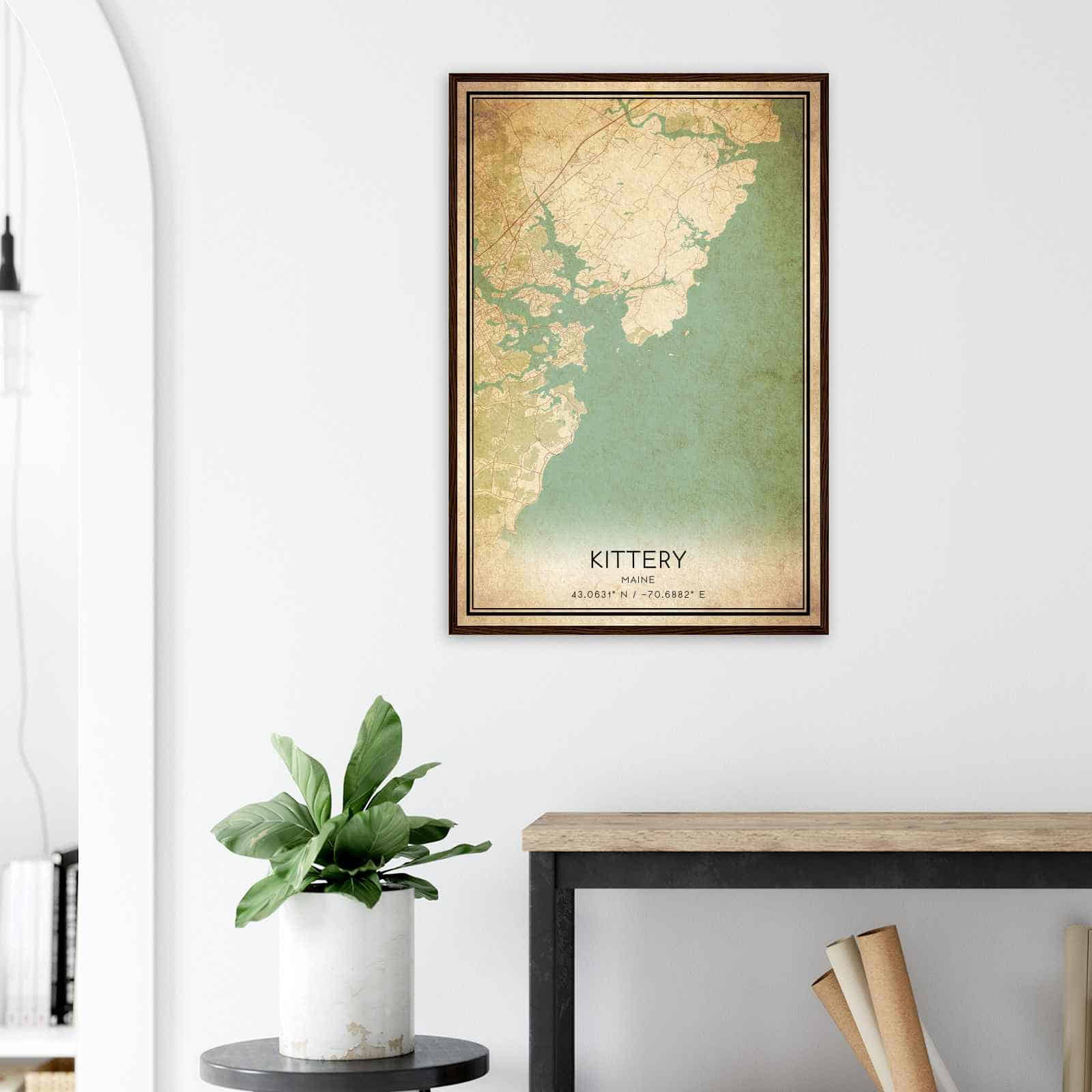 Deerfield Kansas Map Poster, Modern Home Decor Wall Art Print (Copy)