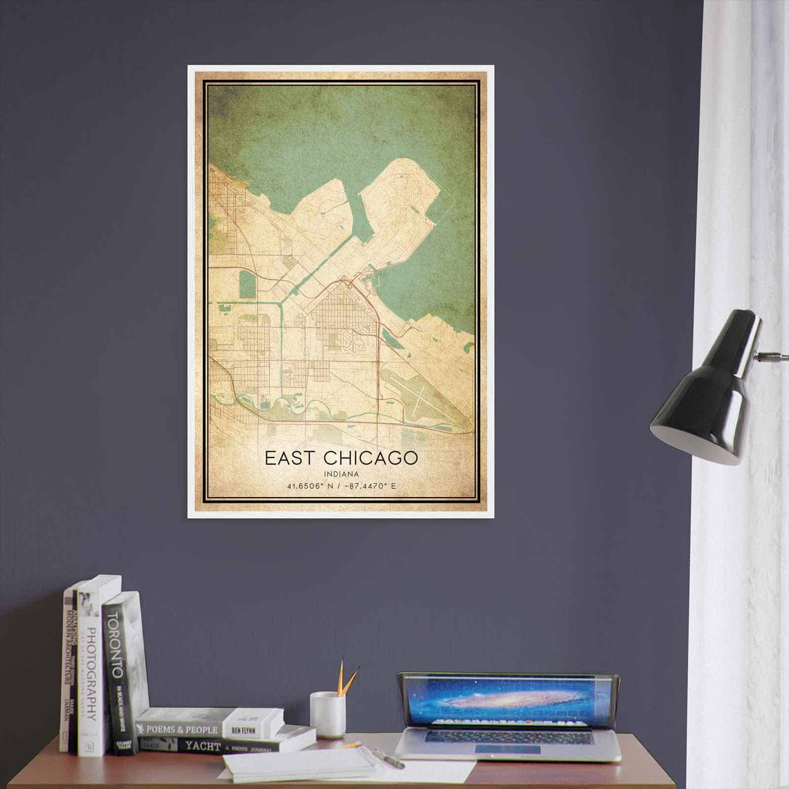 Deerfield Kansas Map Poster, Modern Home Decor Wall Art Print (Copy)