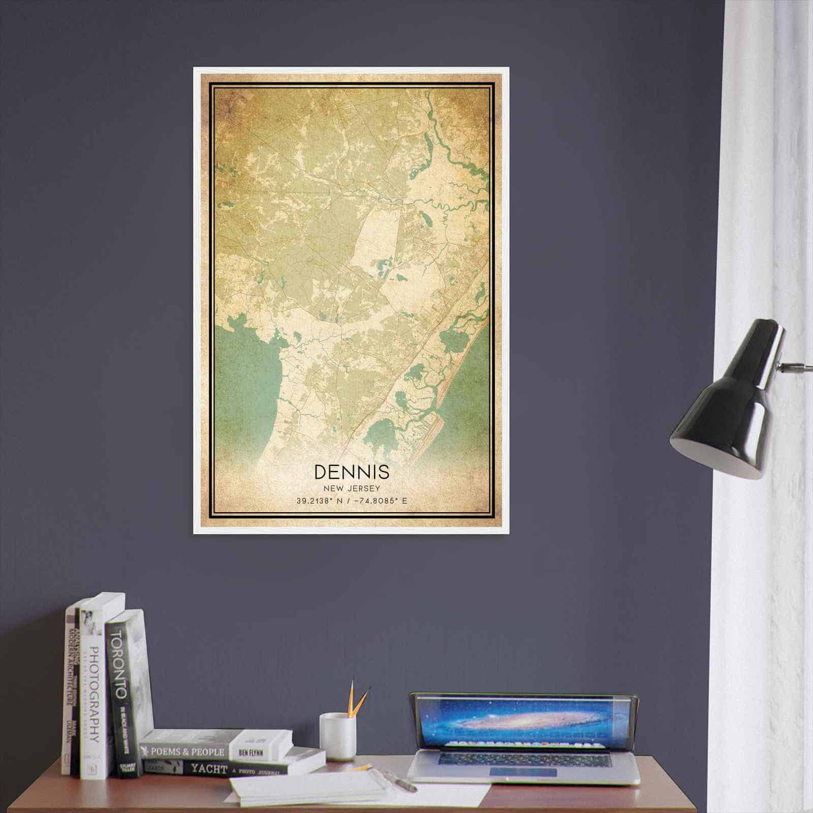 Deerfield Kansas Map Poster, Modern Home Decor Wall Art Print (Copy)