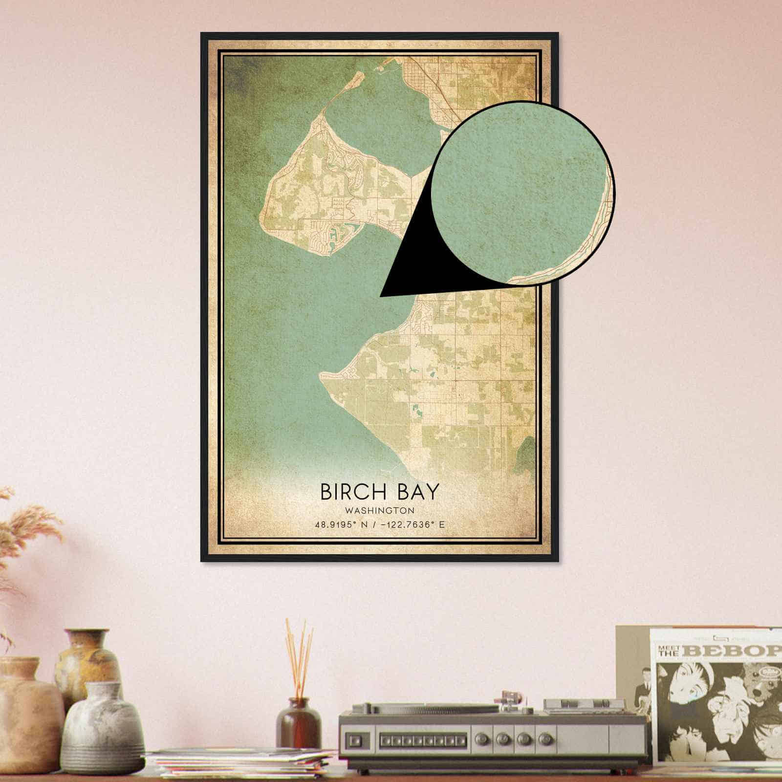 Deerfield Kansas Map Poster, Modern Home Decor Wall Art Print (Copy)