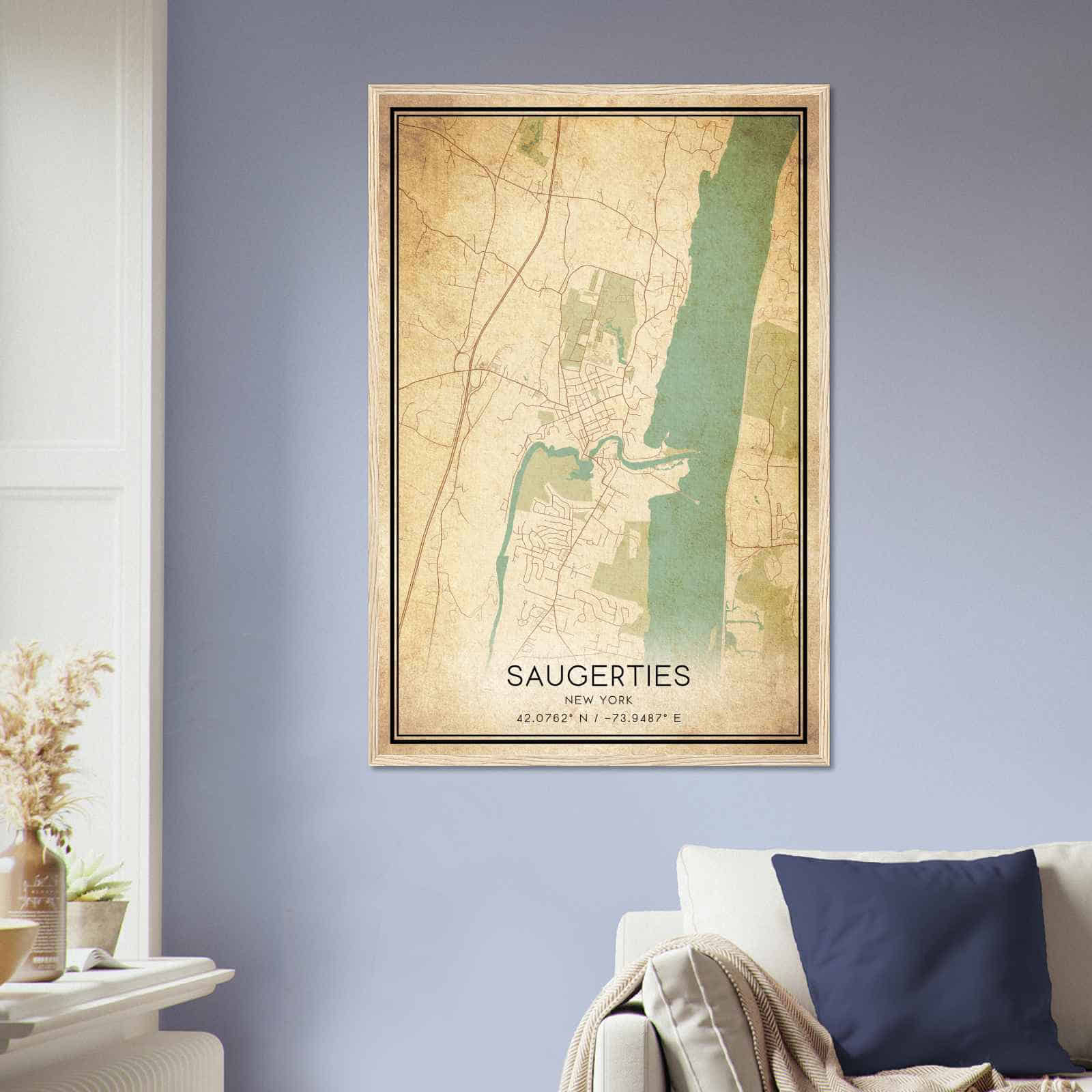 Deerfield Kansas Map Poster, Modern Home Decor Wall Art Print (Copy)