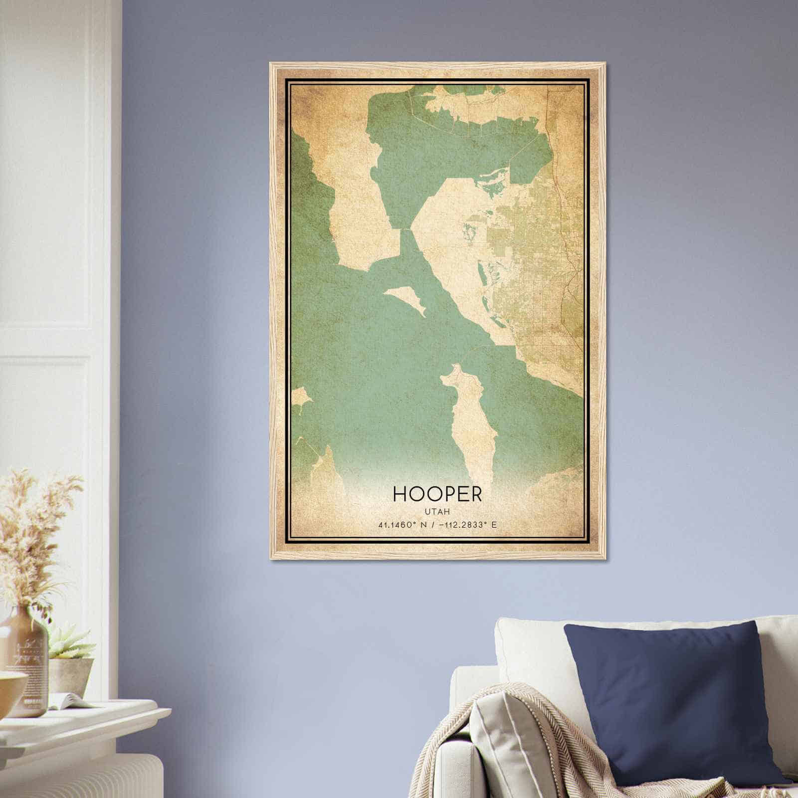 Deerfield Kansas Map Poster, Modern Home Decor Wall Art Print (Copy)